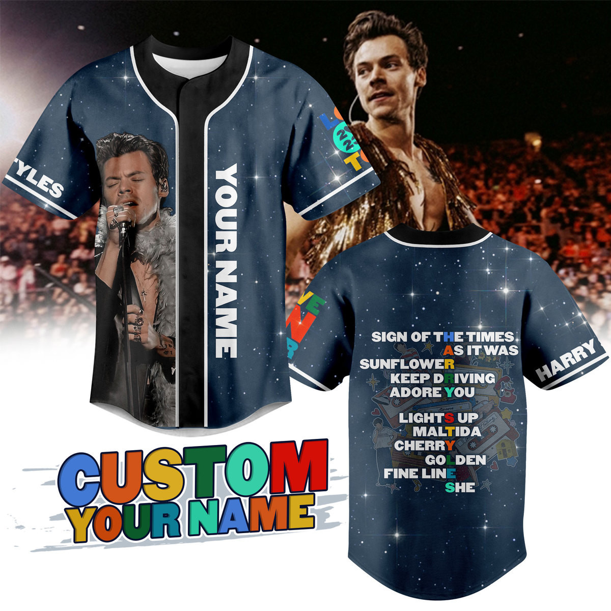 Harry Styles Baseball Jersey For Fans