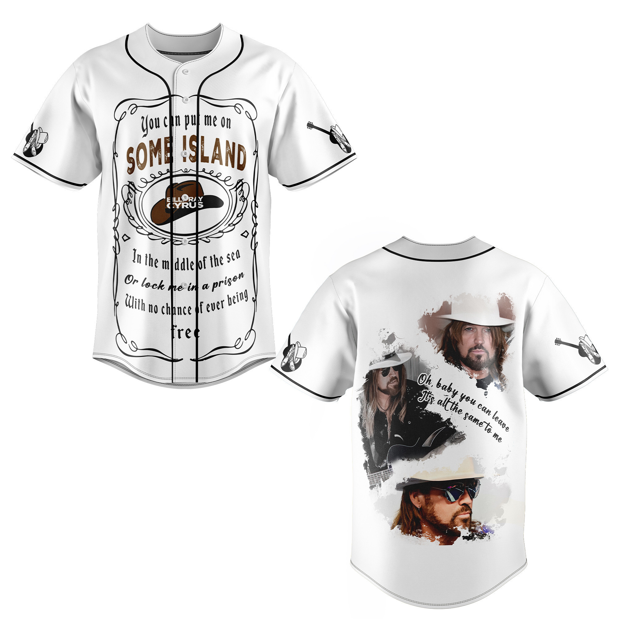 Billy Ray Cyrus Baseball Jersey For Fans