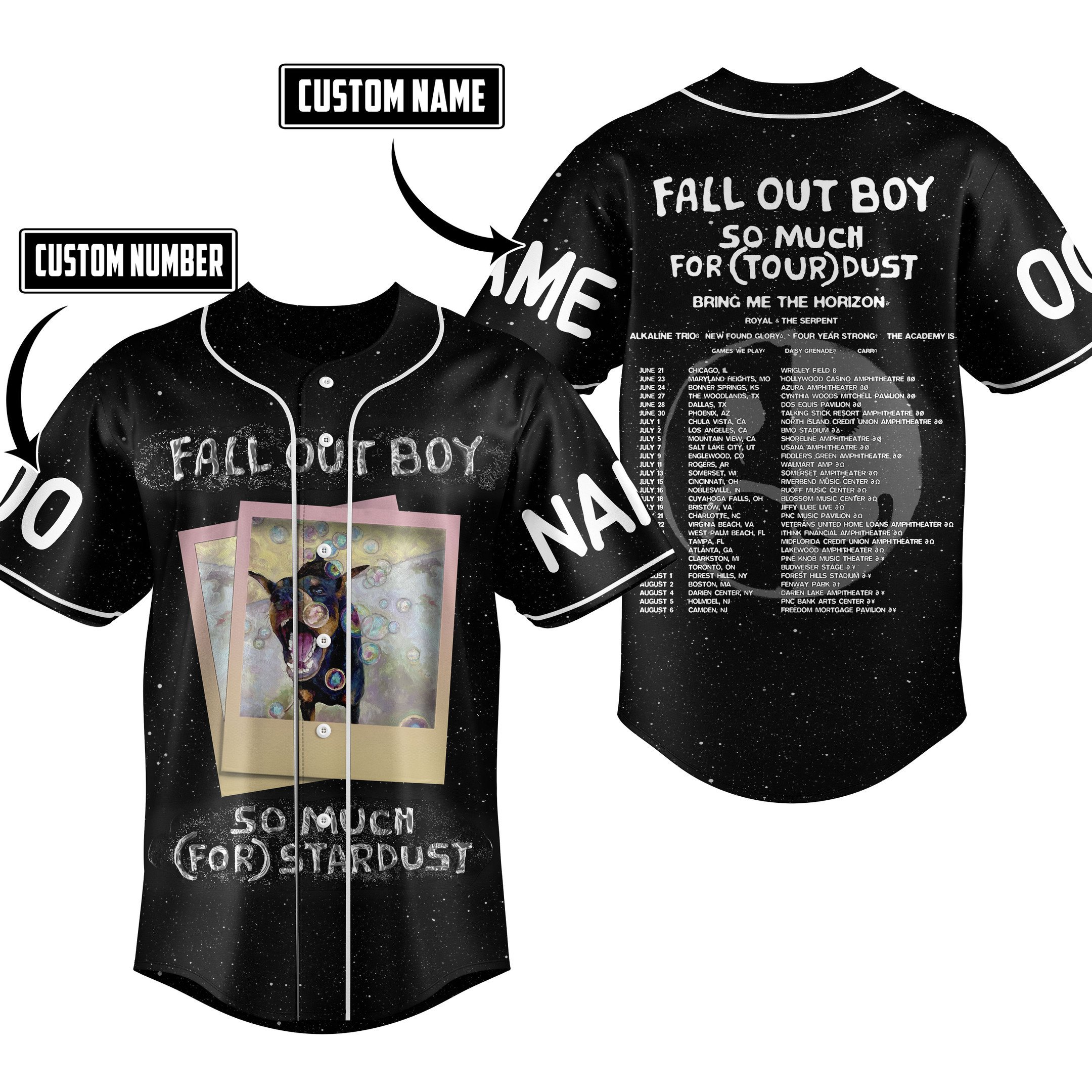 Fall Out Boy Baseball Jersey For Fans