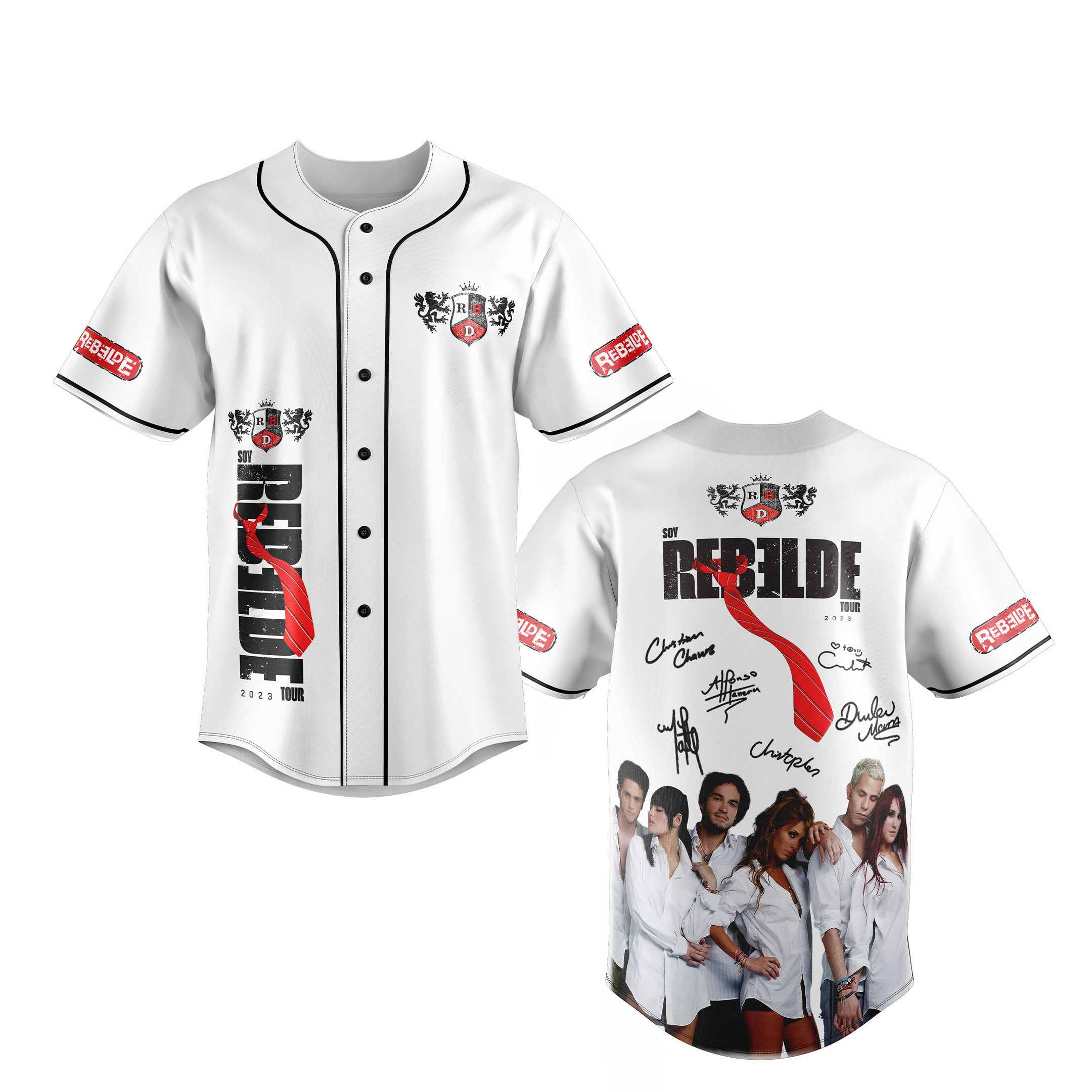 Rebelde Rbd Baseball Jersey For Fans