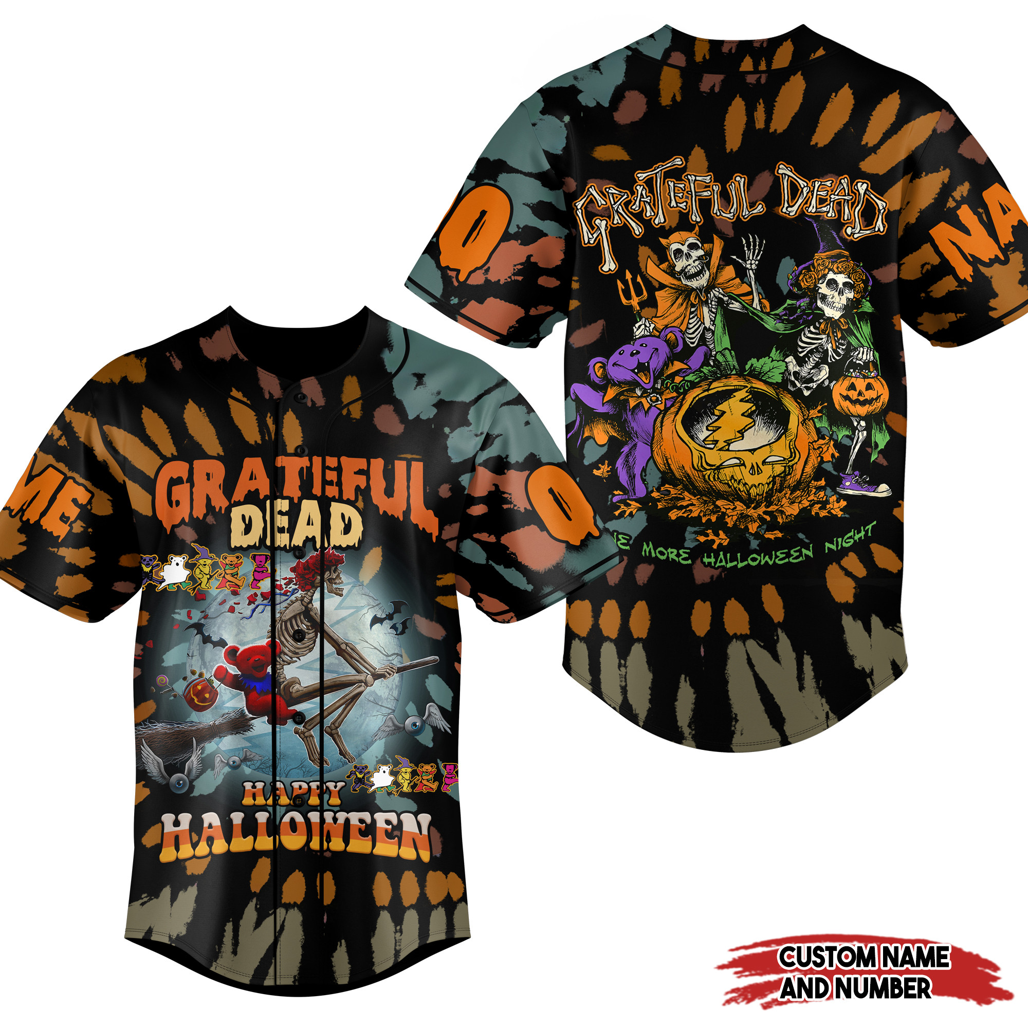 Grateful Dead Baseball Jersey For Fans