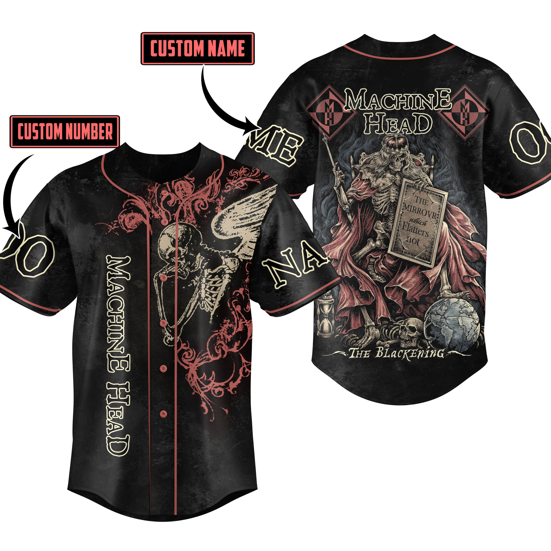 Machine Head Baseball Jersey For Fans