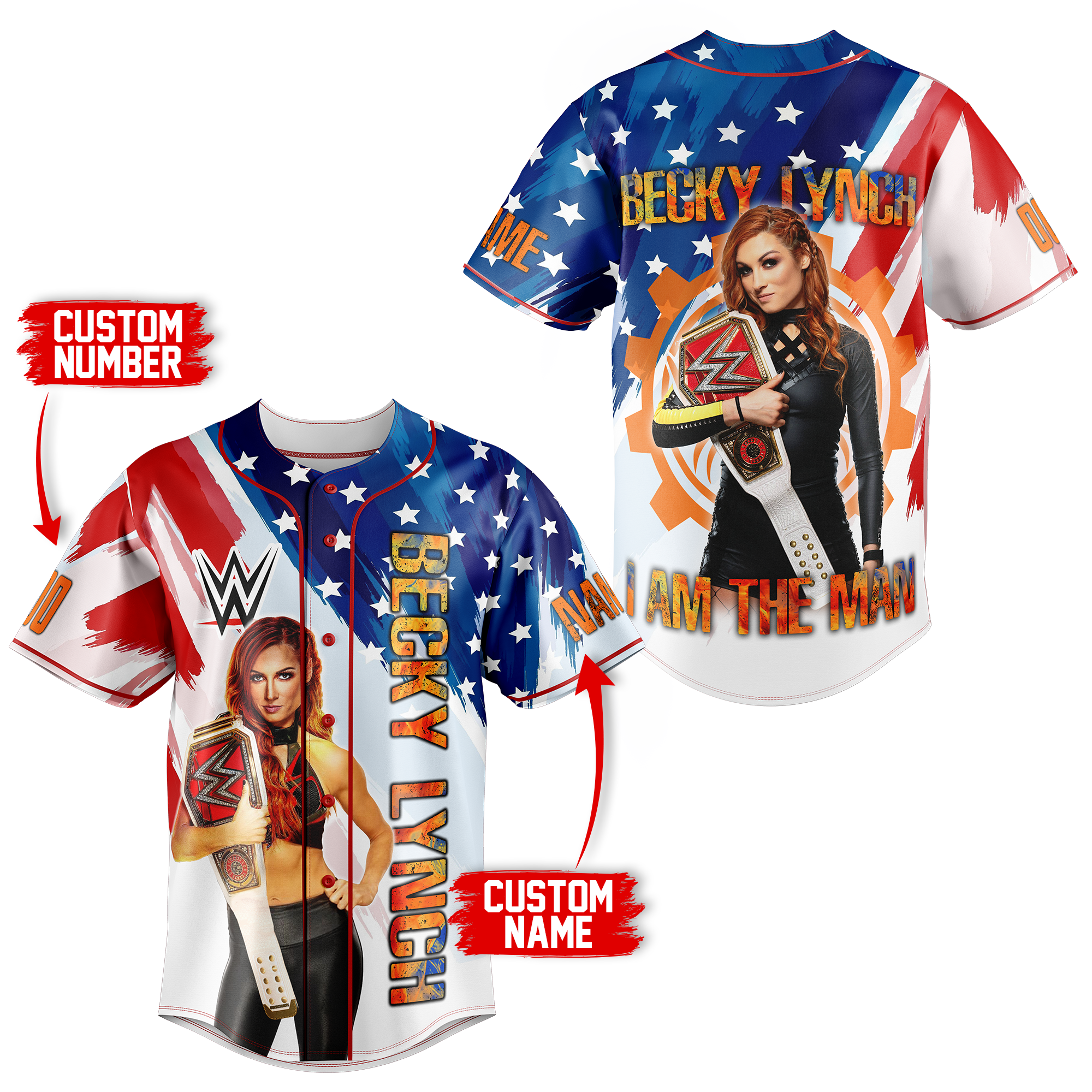 Becky Lynch Baseball Jersey For Fans