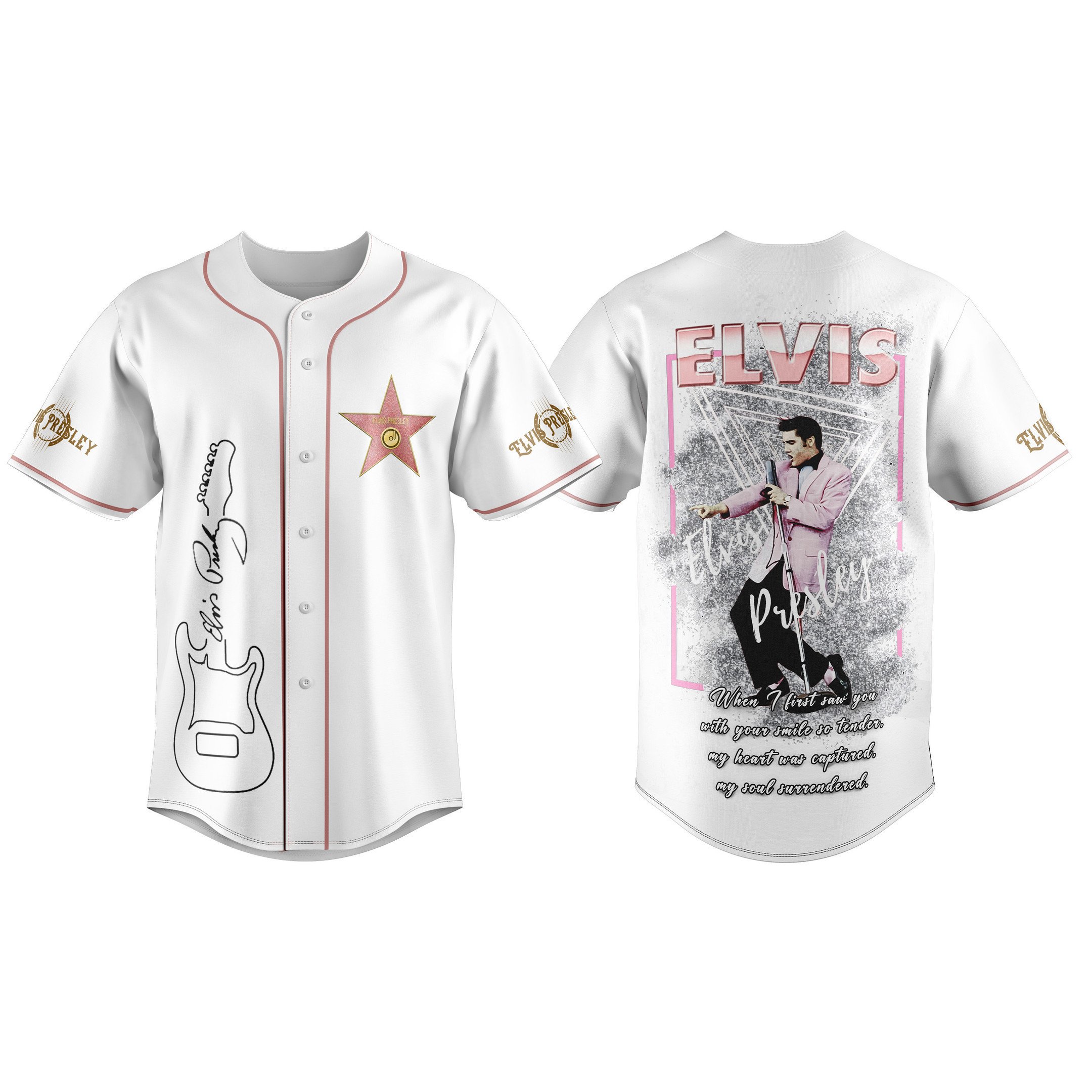 Elvis Presley Baseball Jersey For Fans