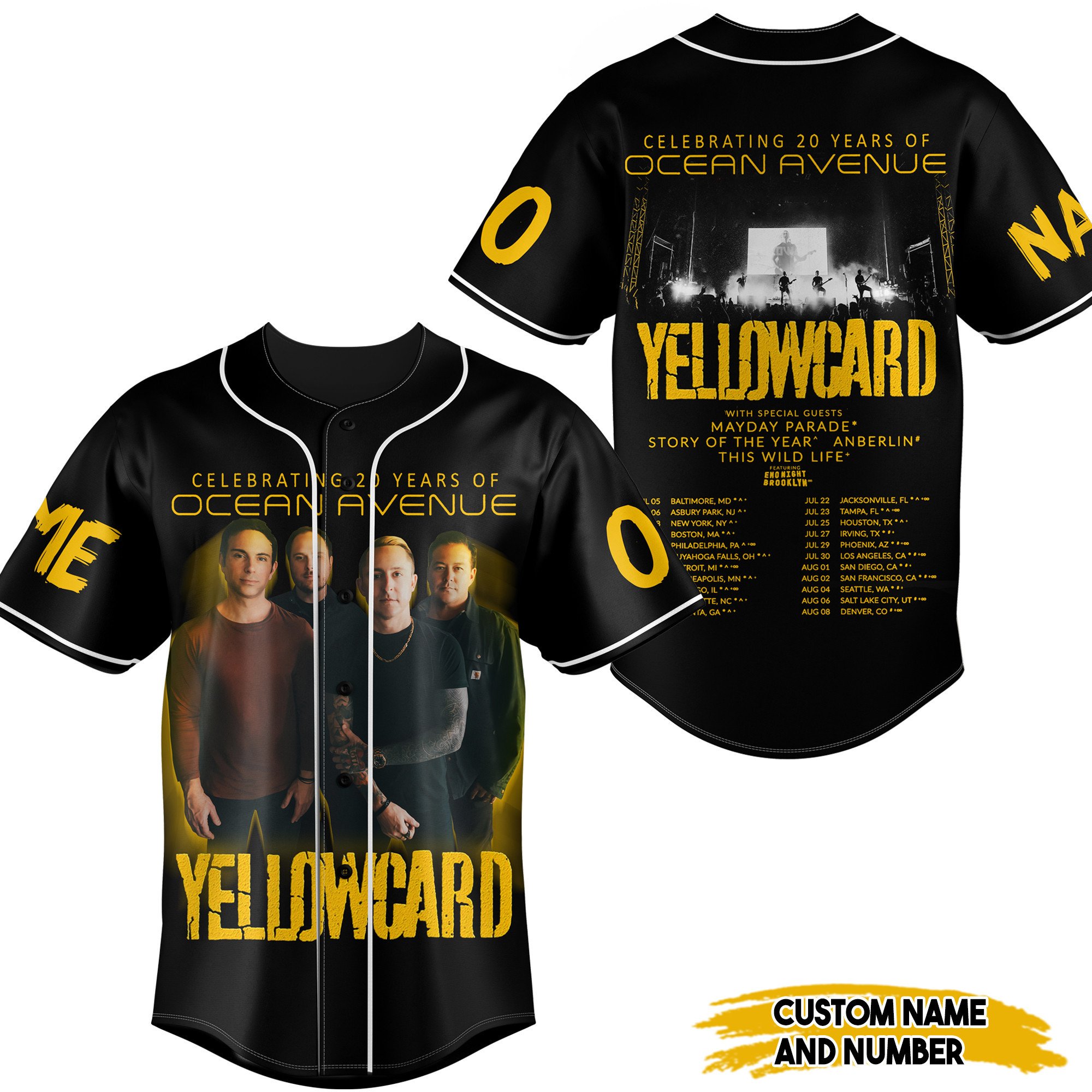 Ocean Avenue Baseball Jersey For Fans