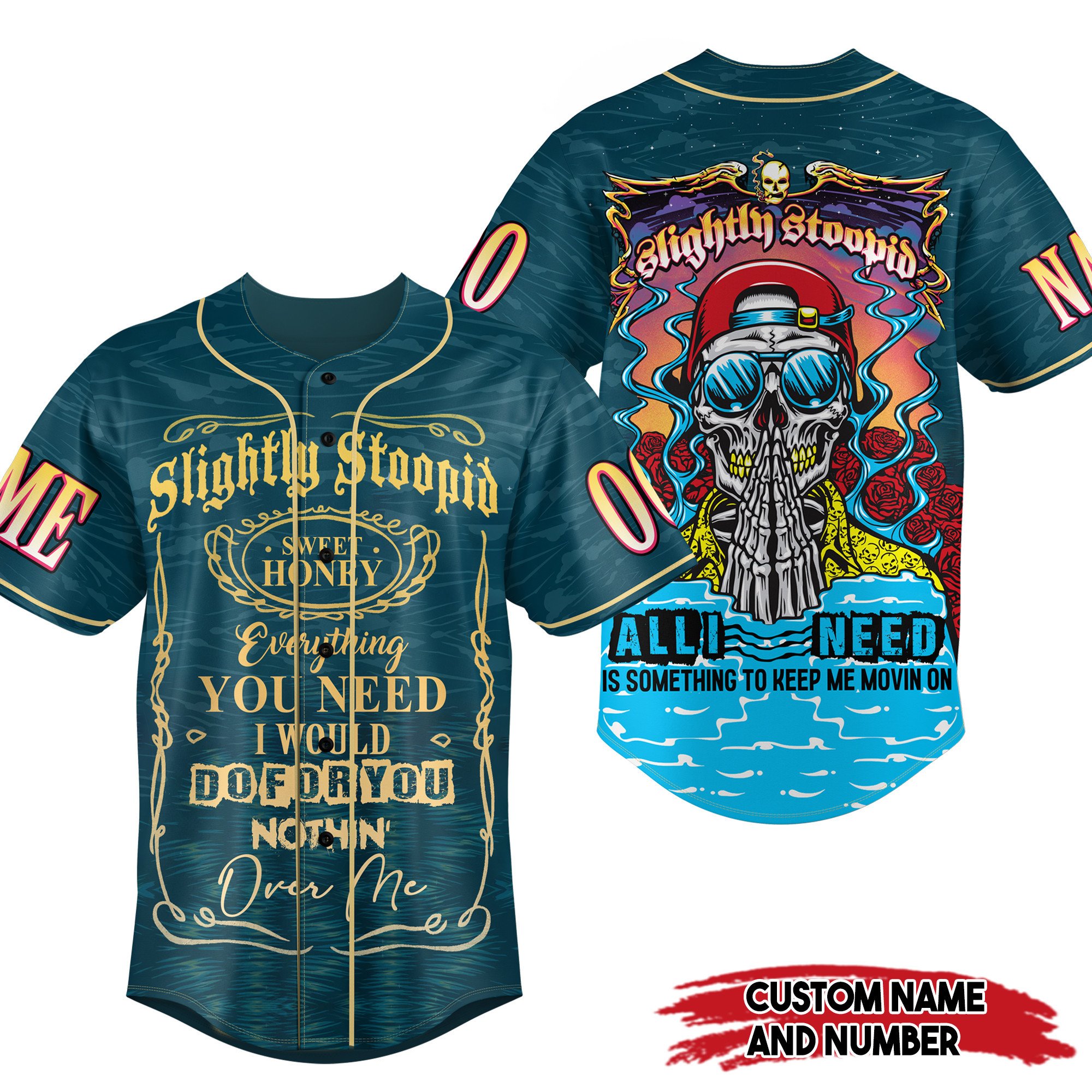 Slightly Stoopid Baseball Jersey For Fans