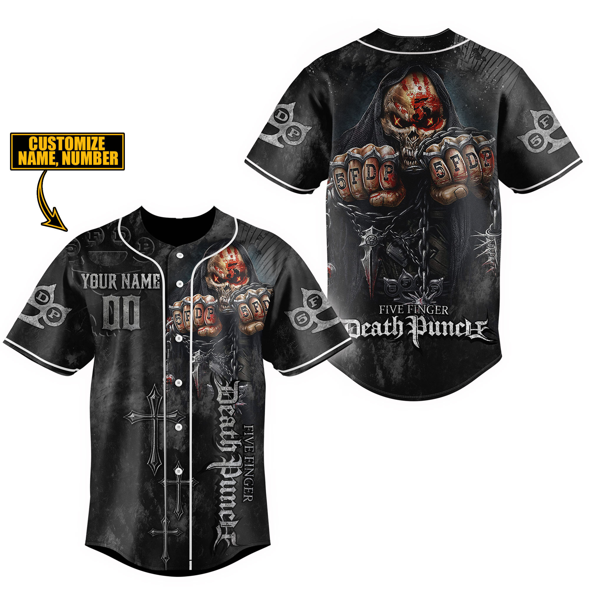 Five Finger Death Punch Baseball Jersey For Fans
