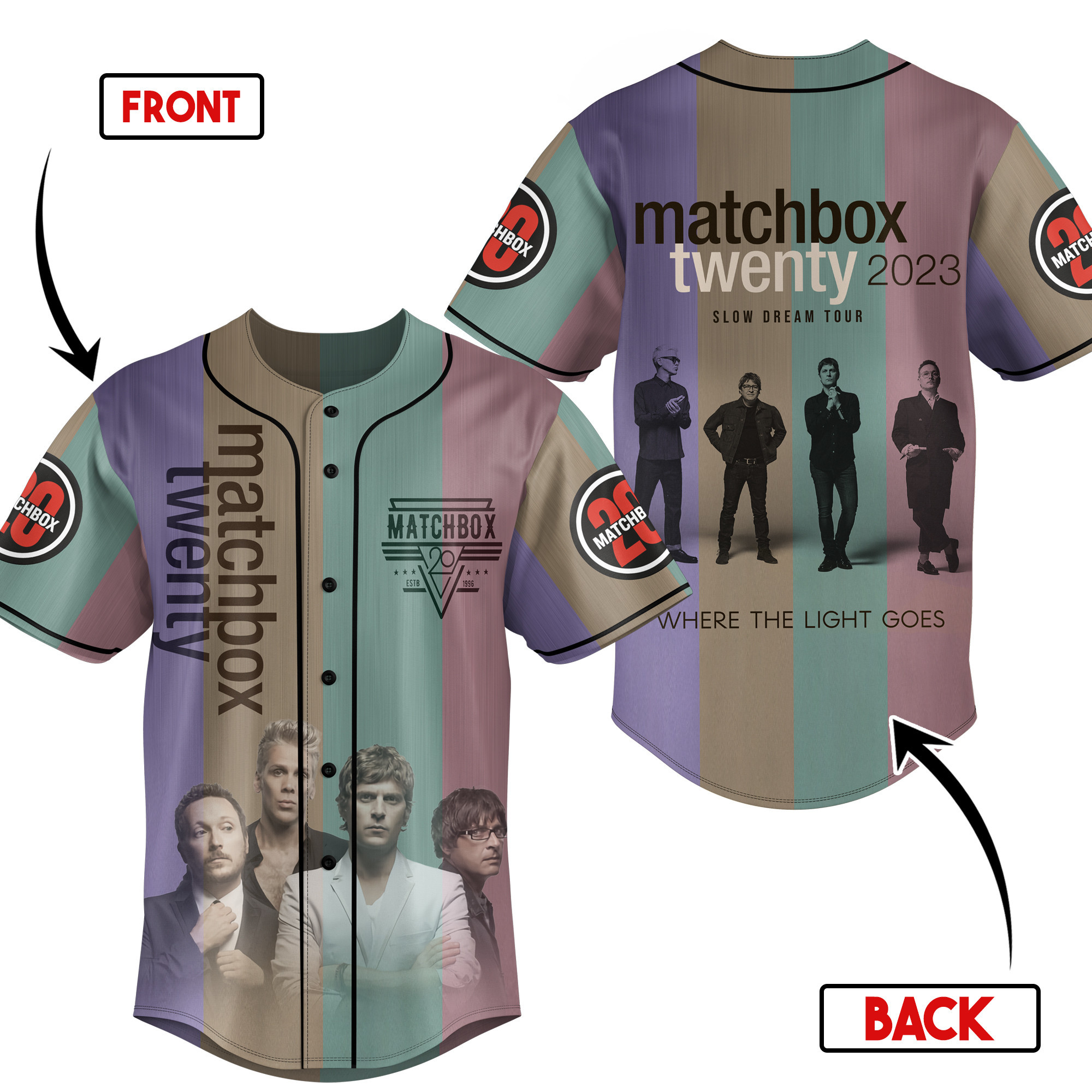 Matchbox Twenty Baseball Jersey For Fans