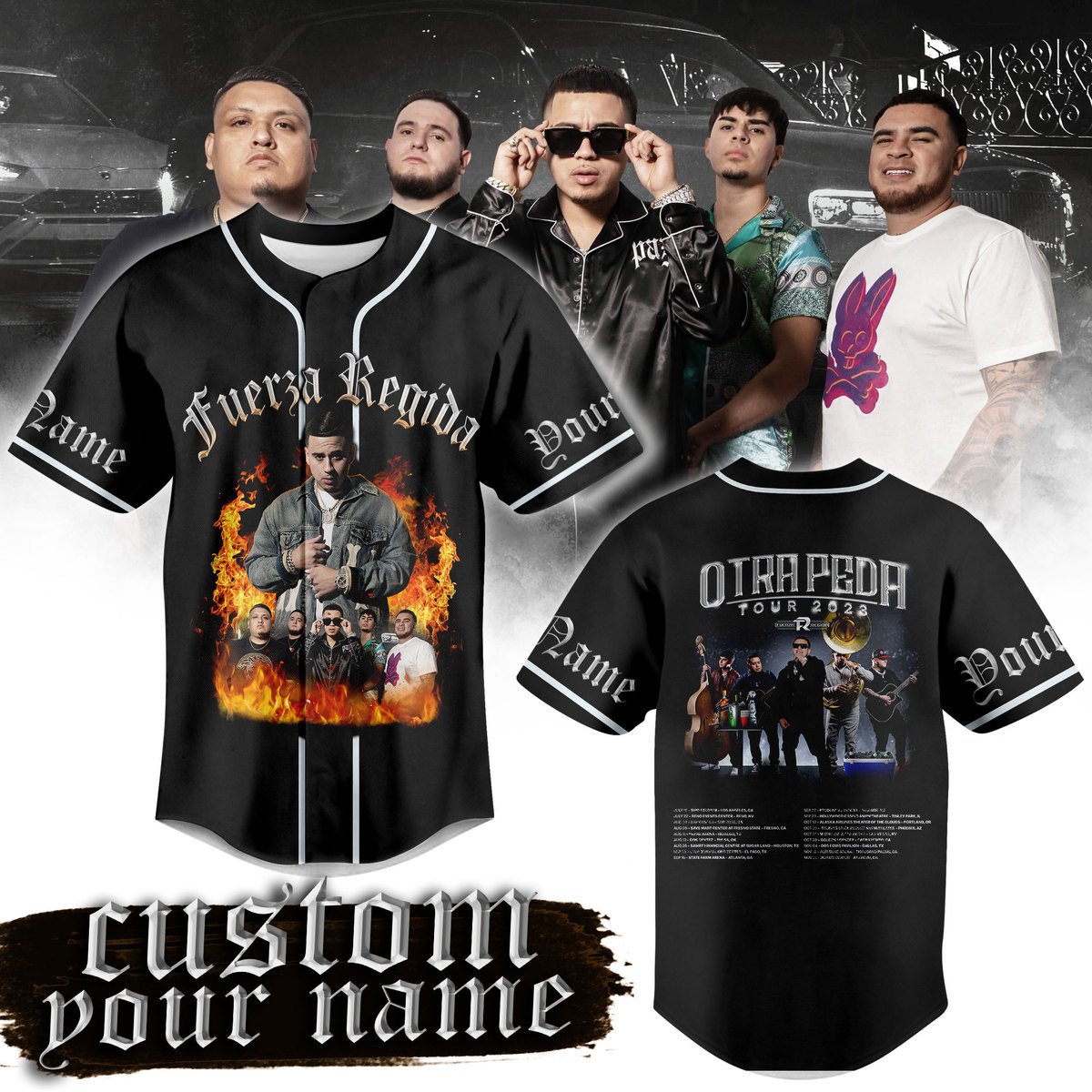 Fuerza Regida Baseball Jersey For Fans