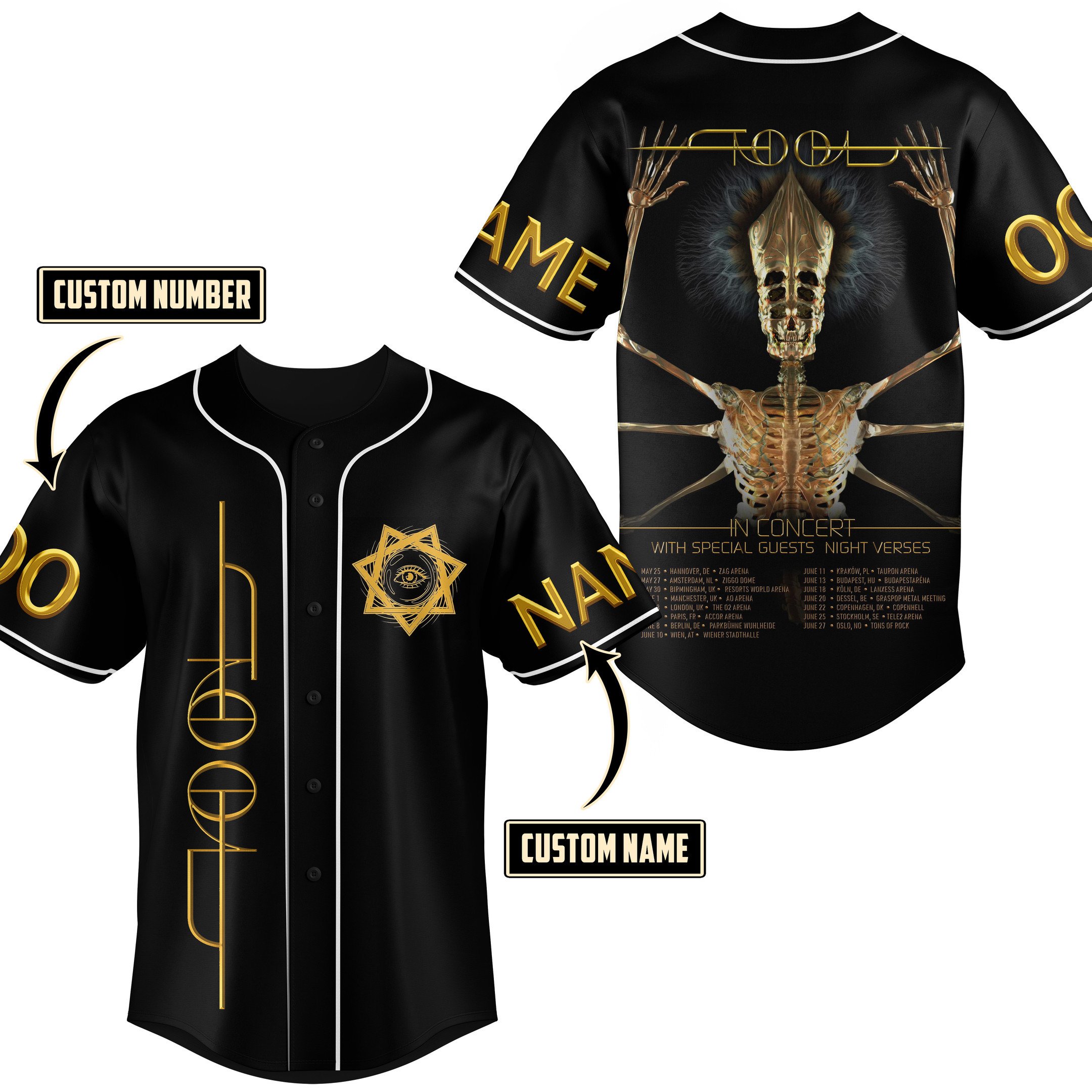 Night Verses Baseball Jersey For Fans