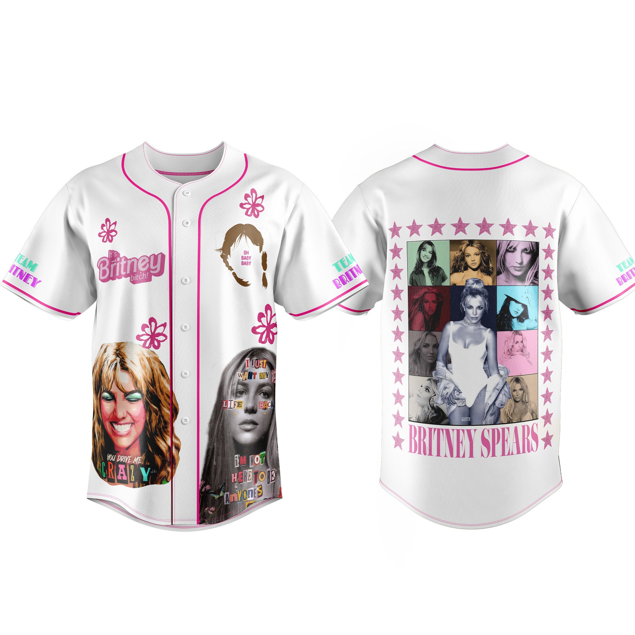 Britney Spears Baseball Jersey For Fans