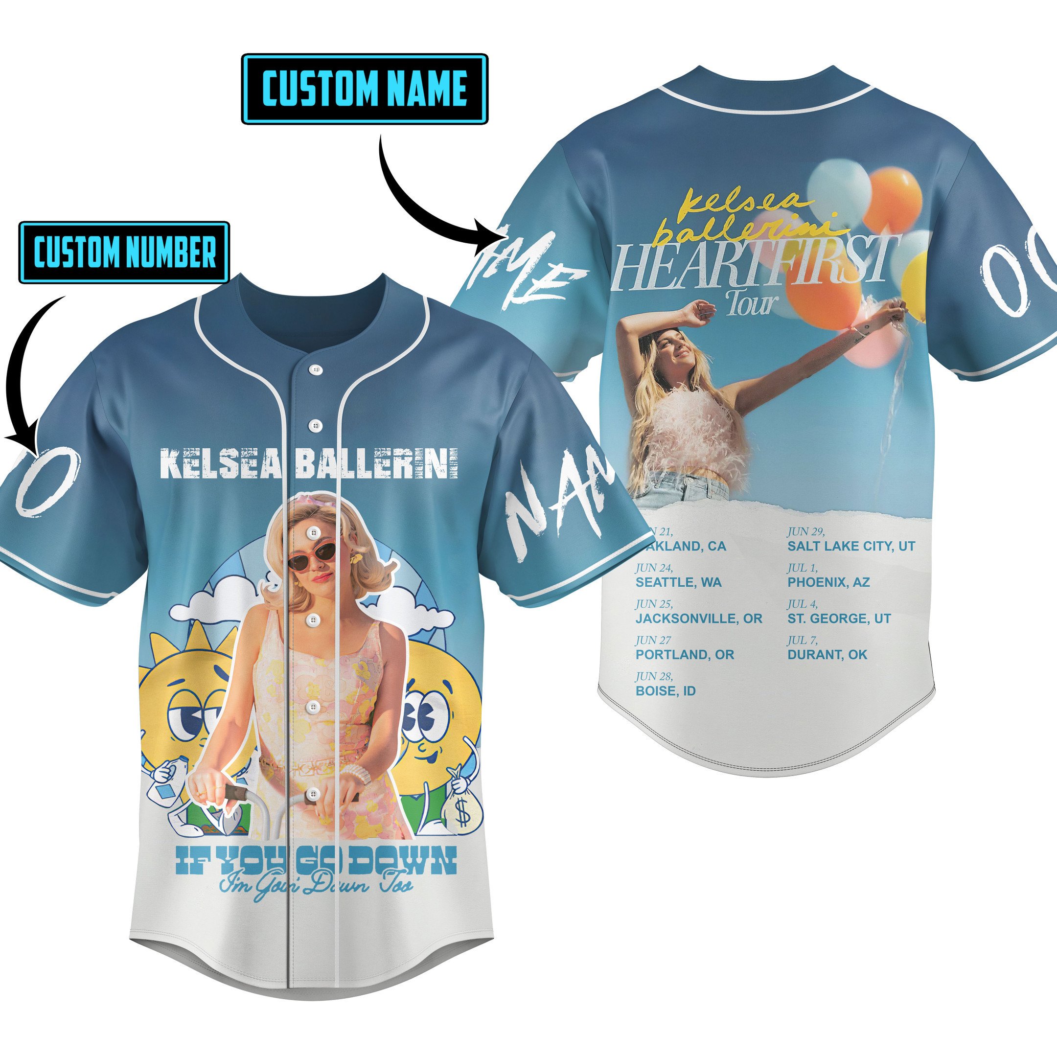Kelsea Ballerini Baseball Jersey For Fans