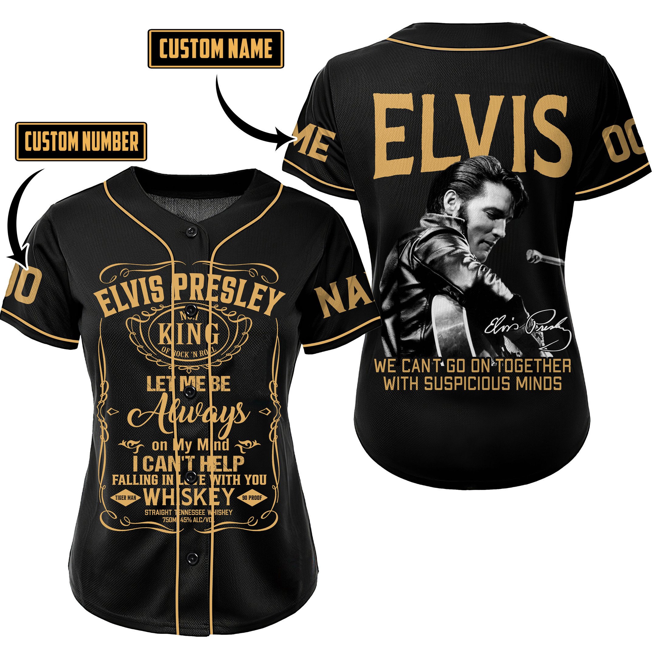Elvis Presley Baseball Jersey For Fans