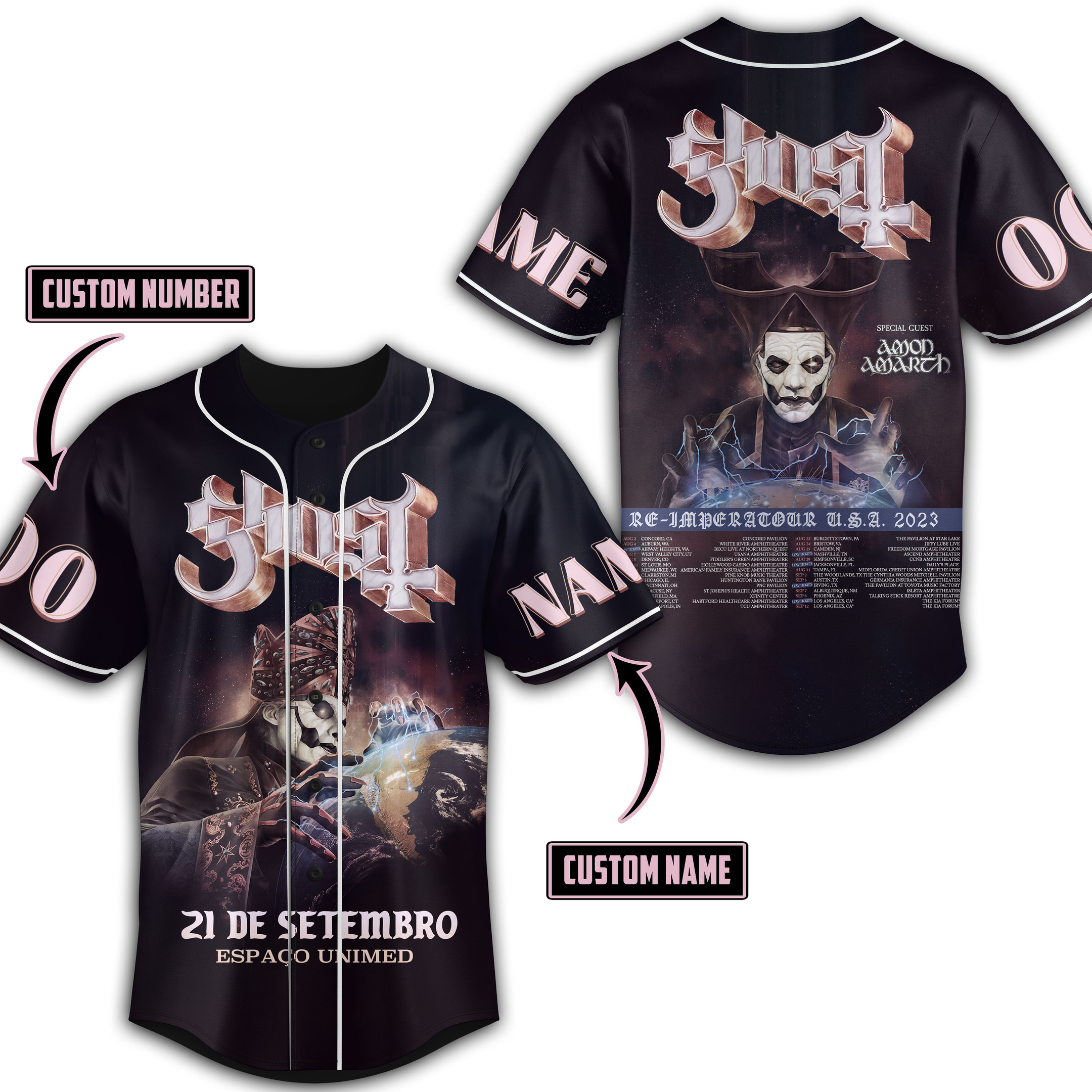 Ghost Baseball Jersey For Fans