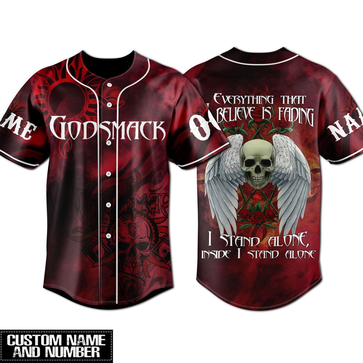 Godsmacks Baseball Jersey For Fans