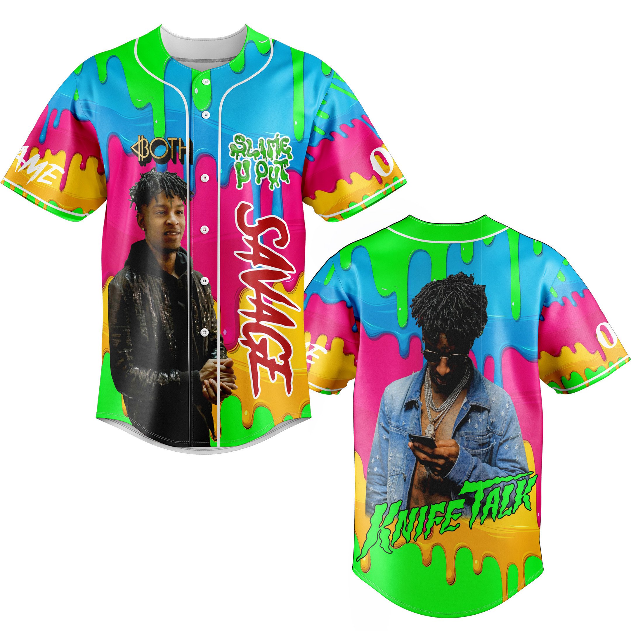 Knife Talk 21 Savage Baseball Jersey For Fans