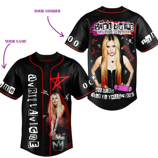 Avril Lavigne Baseball Jersey For Fans