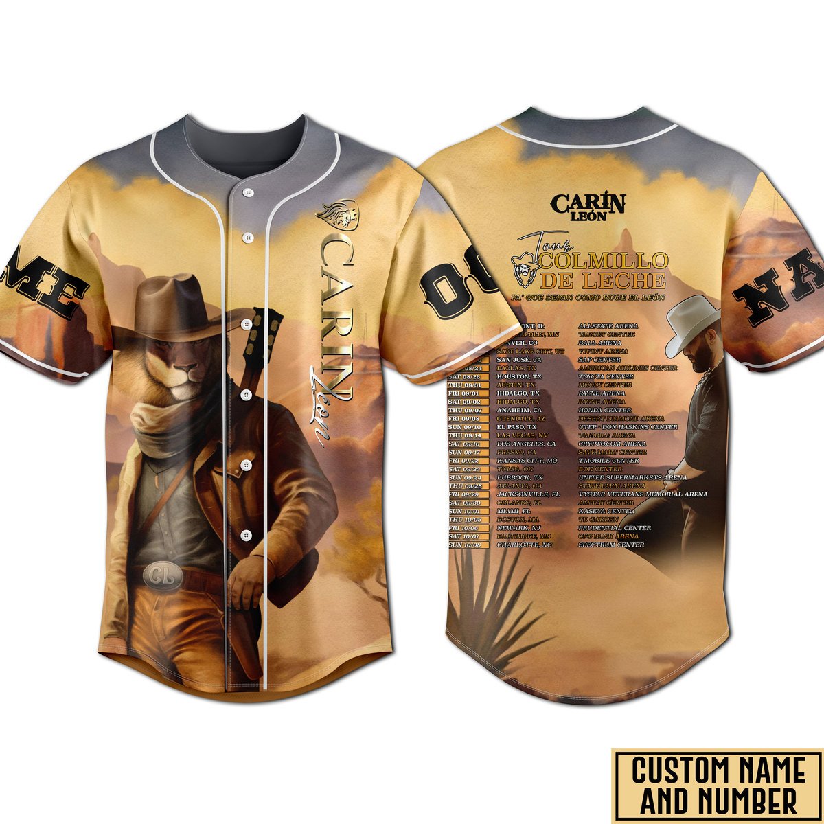 Carin Leon Baseball Jersey For Fans