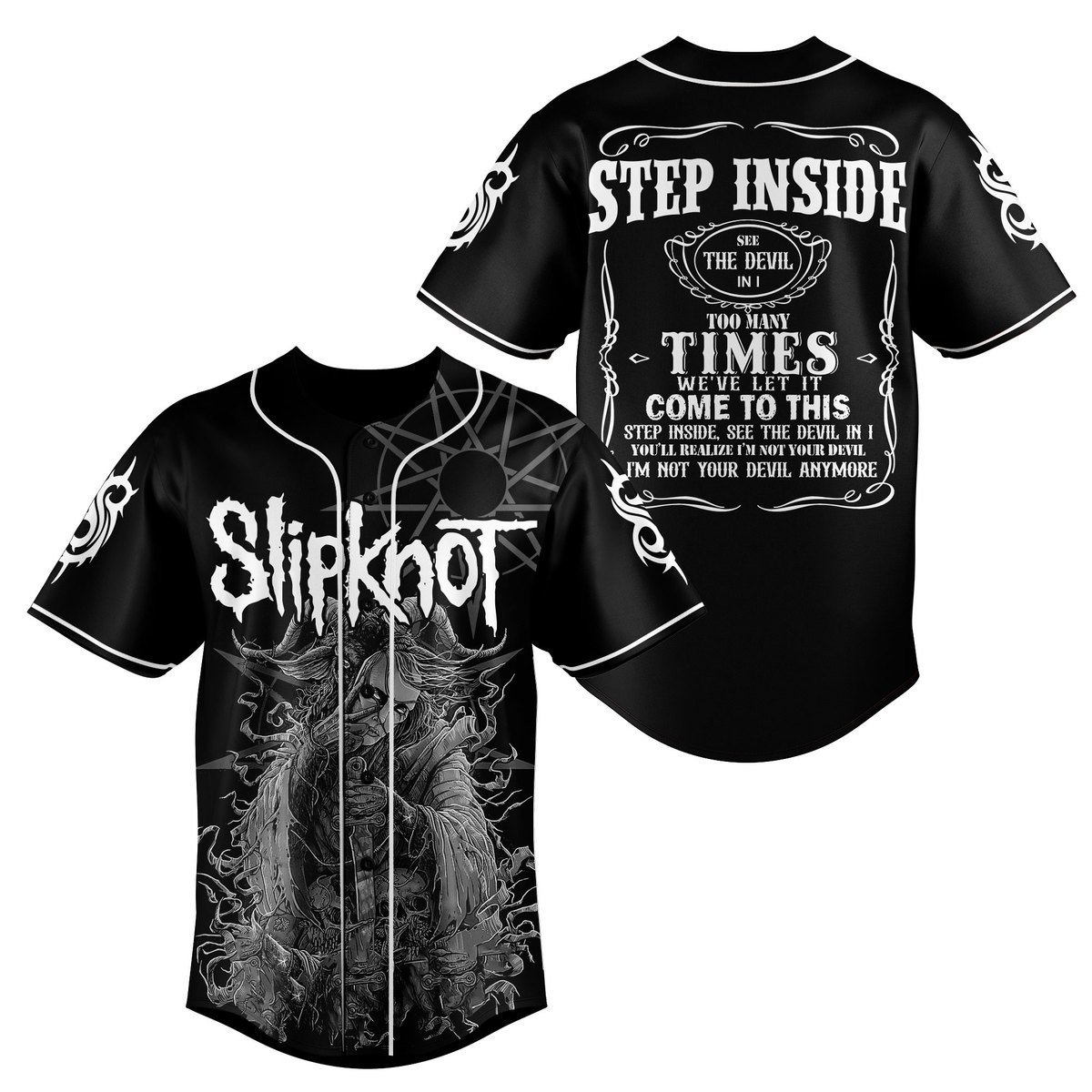 Slipknot Baseball Jersey For Fans