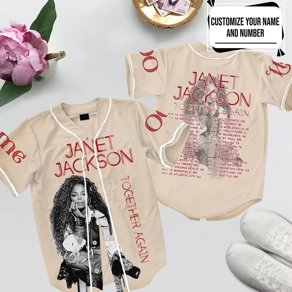 Janet Jackson Baseball Jersey For Fans