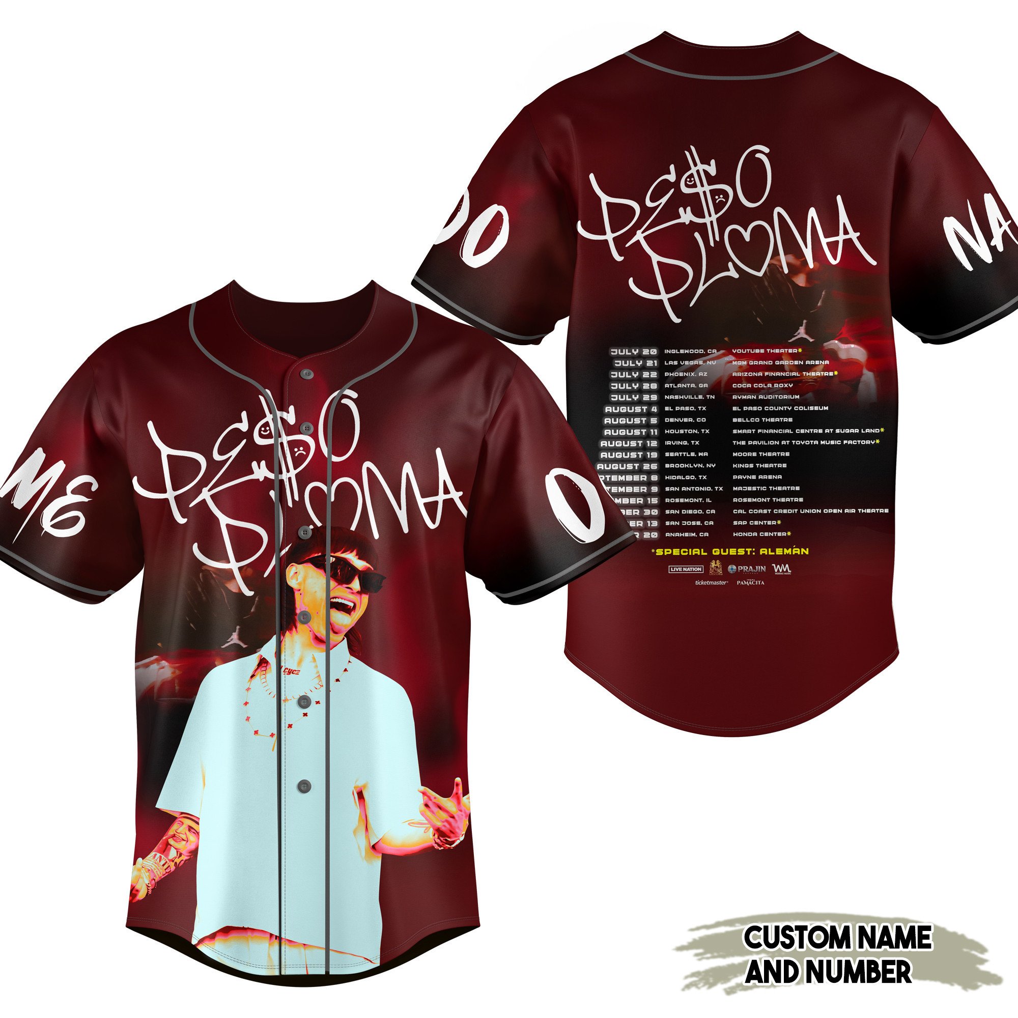 Peso Pluma Baseball Jersey For Fans