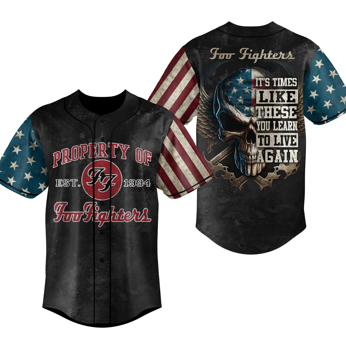 Foo Fighters Baseball Jersey For Fans