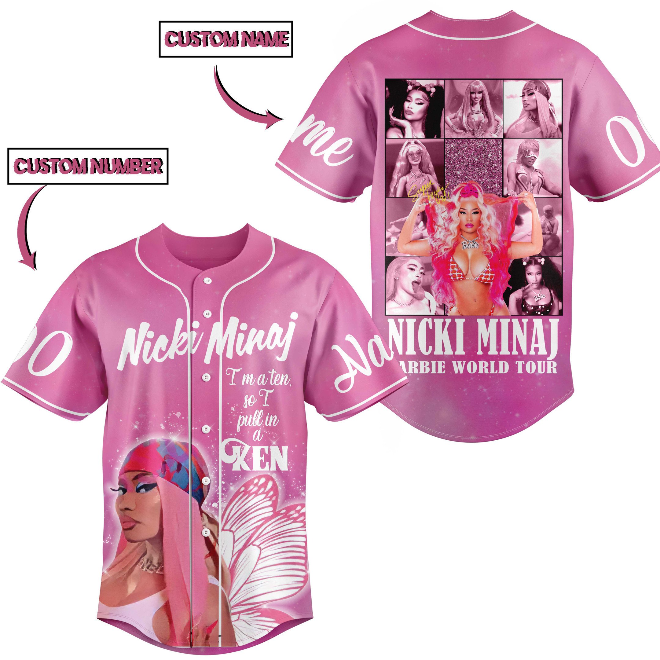 Nicki Minaj Baseball Jersey For Fans
