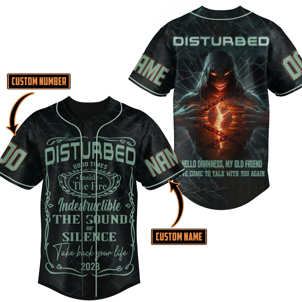 Disturbed Baseball Jersey For Fans