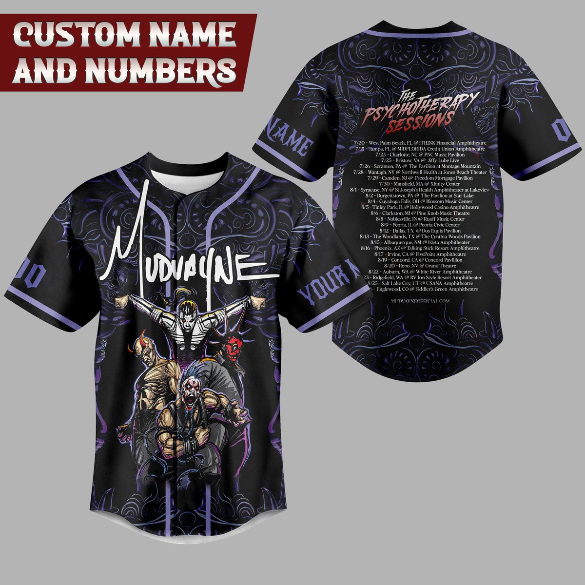 Mudvayne Baseball Jersey For Fans