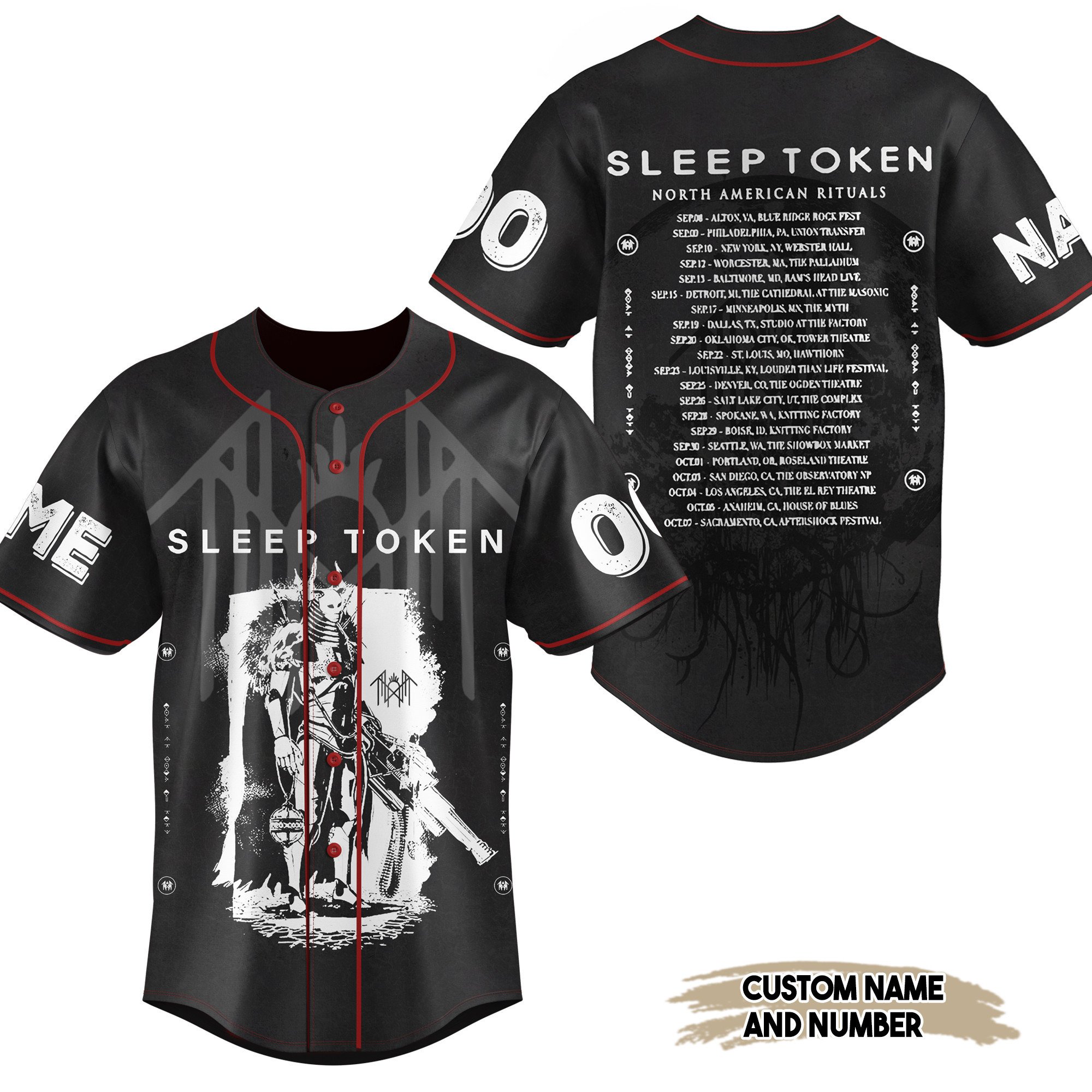 Sleep Token Baseball Jersey For Fans