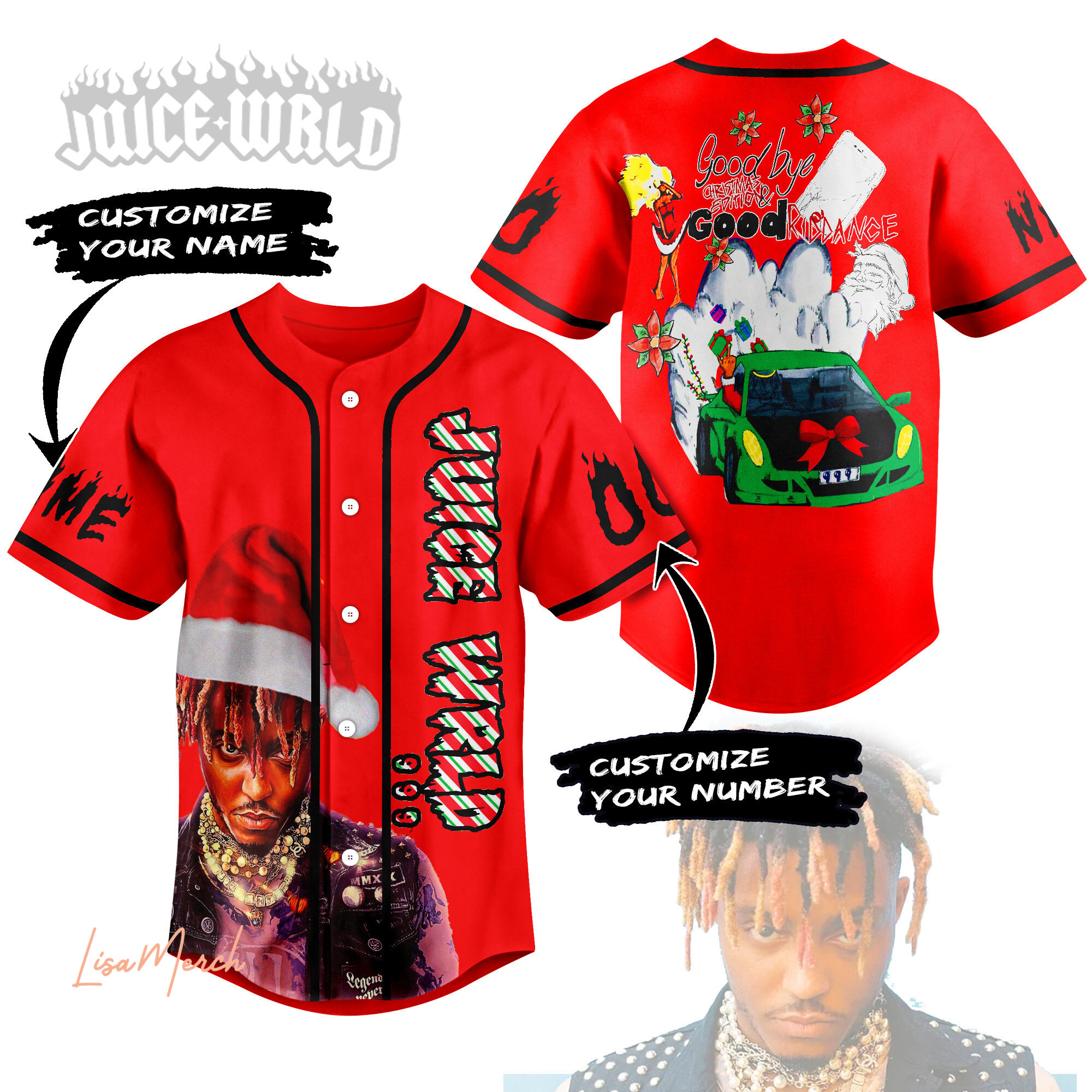 Juice Wrld Baseball Jersey For Fans