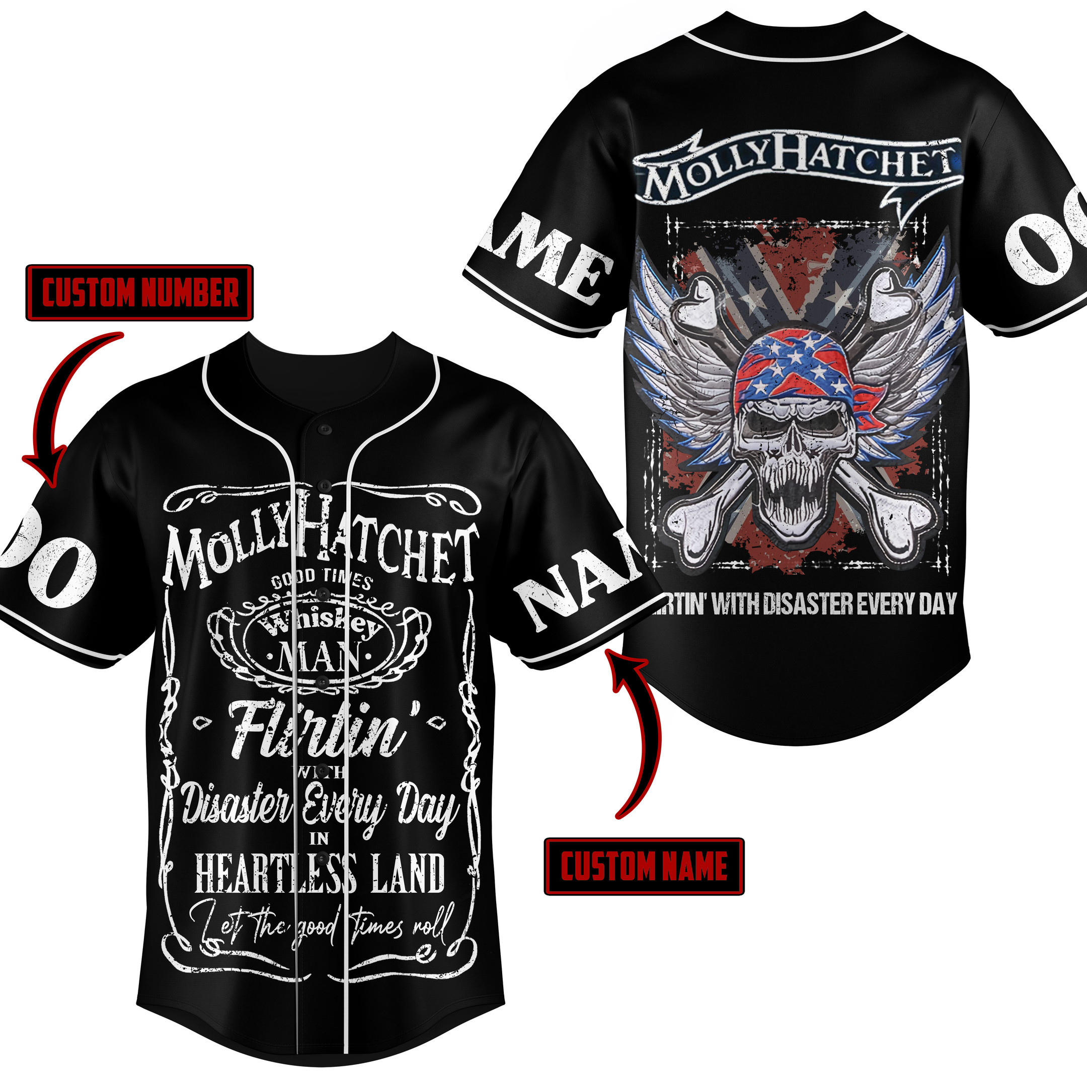 Molly Hatchet Baseball Jersey For Fans