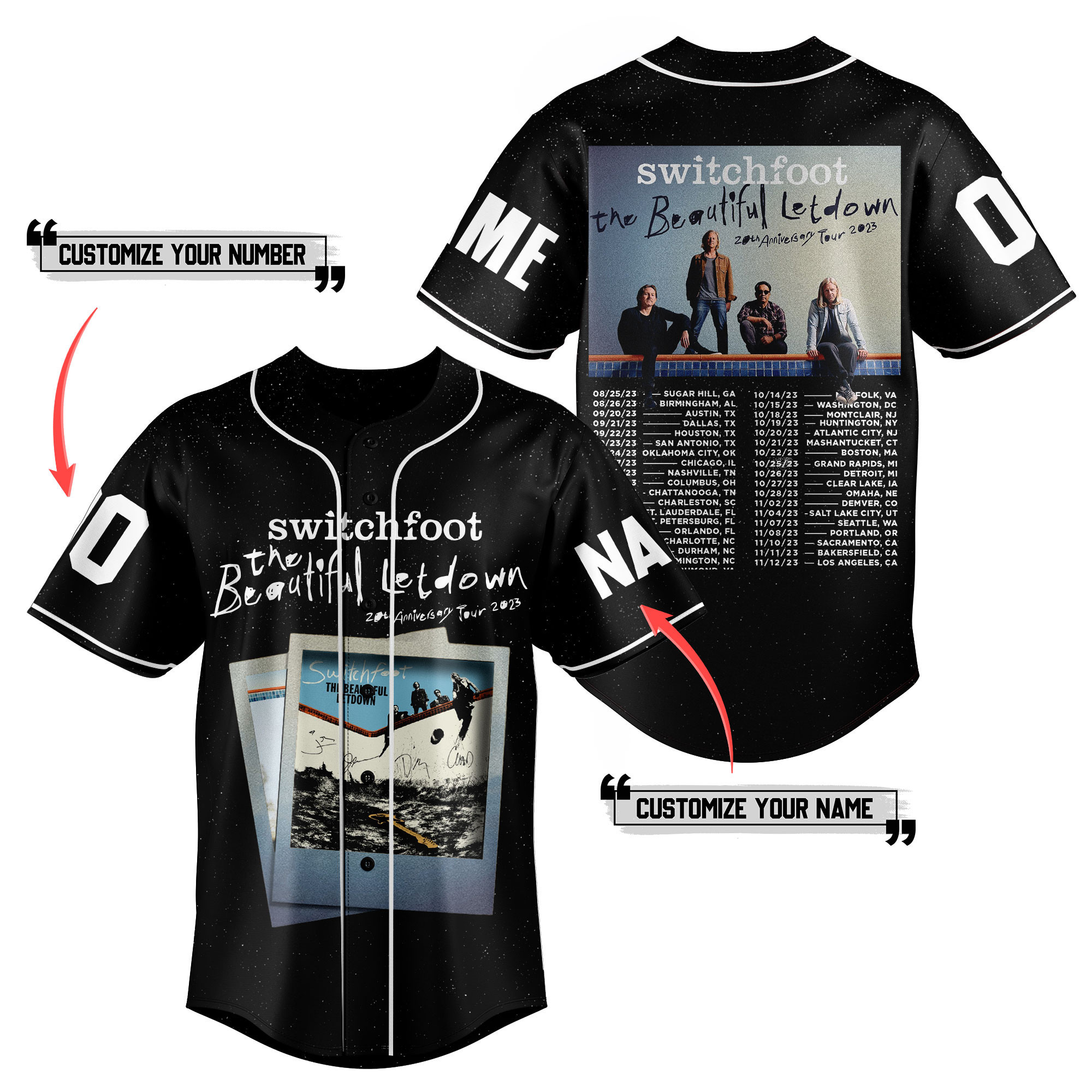 Switchfoot Baseball Jersey For Fans