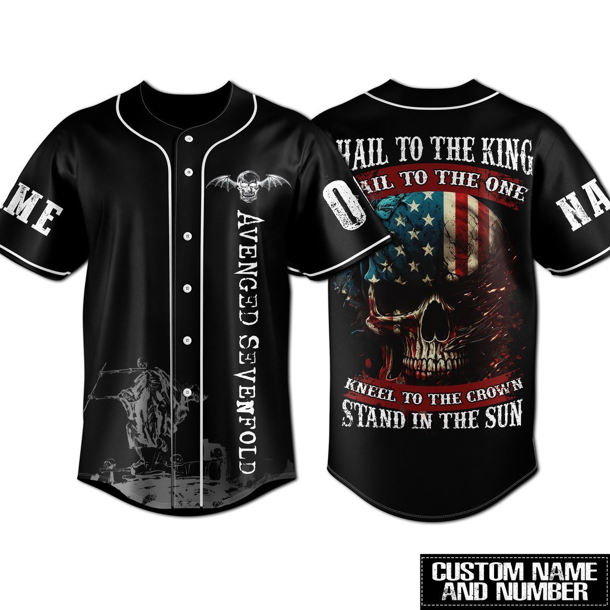 Avenged Sevenfold Baseball Jersey For Fans