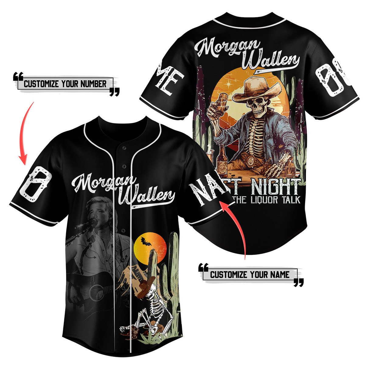 Morgan Wallen Baseball Jersey For Fans