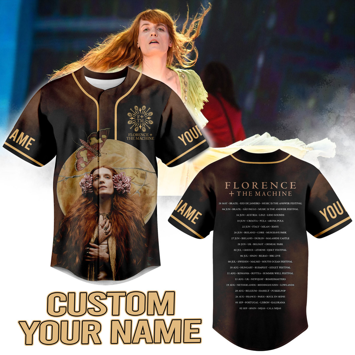 Florence & The Machine Baseball Jersey For Fans
