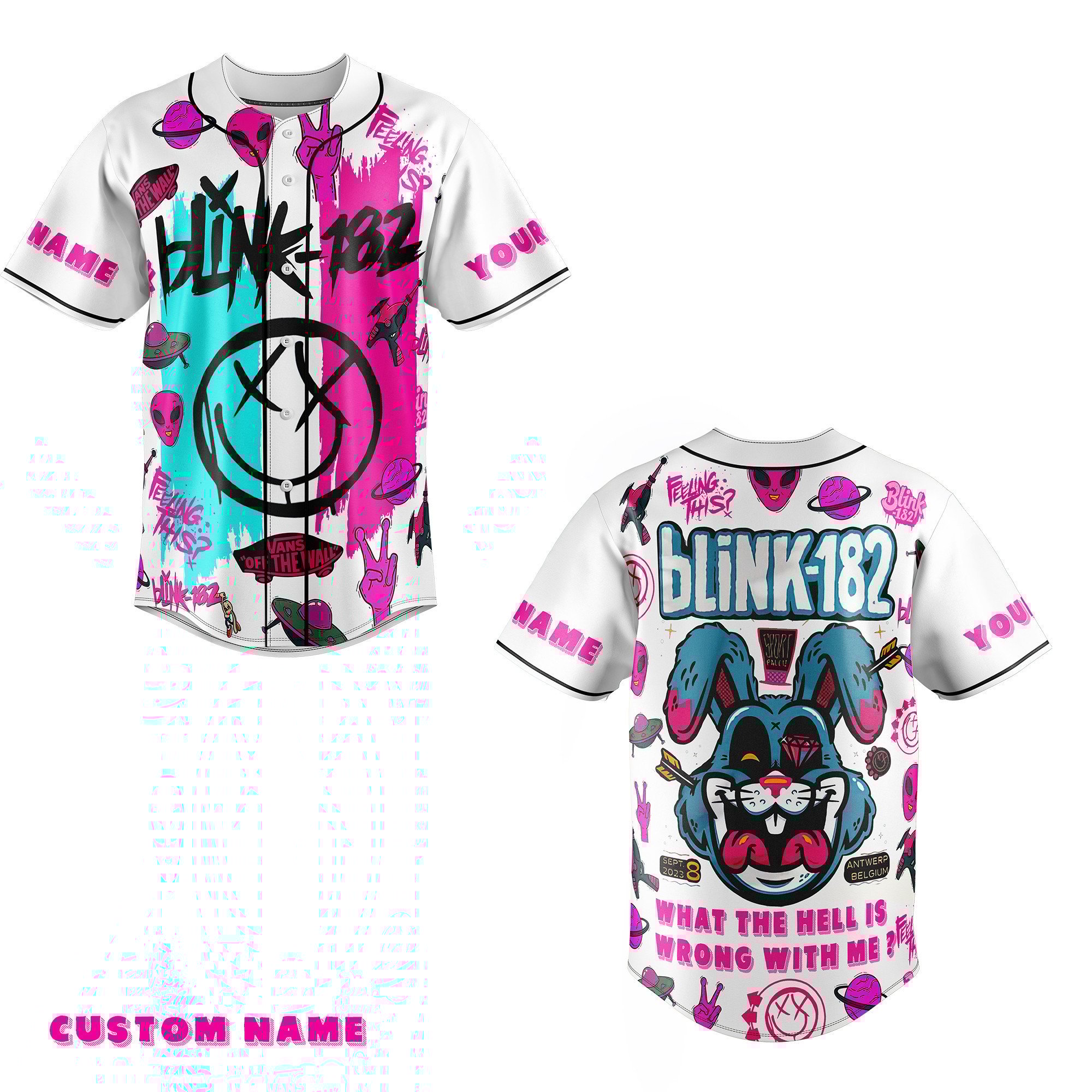 Blink 182Baseball Jersey For Fans