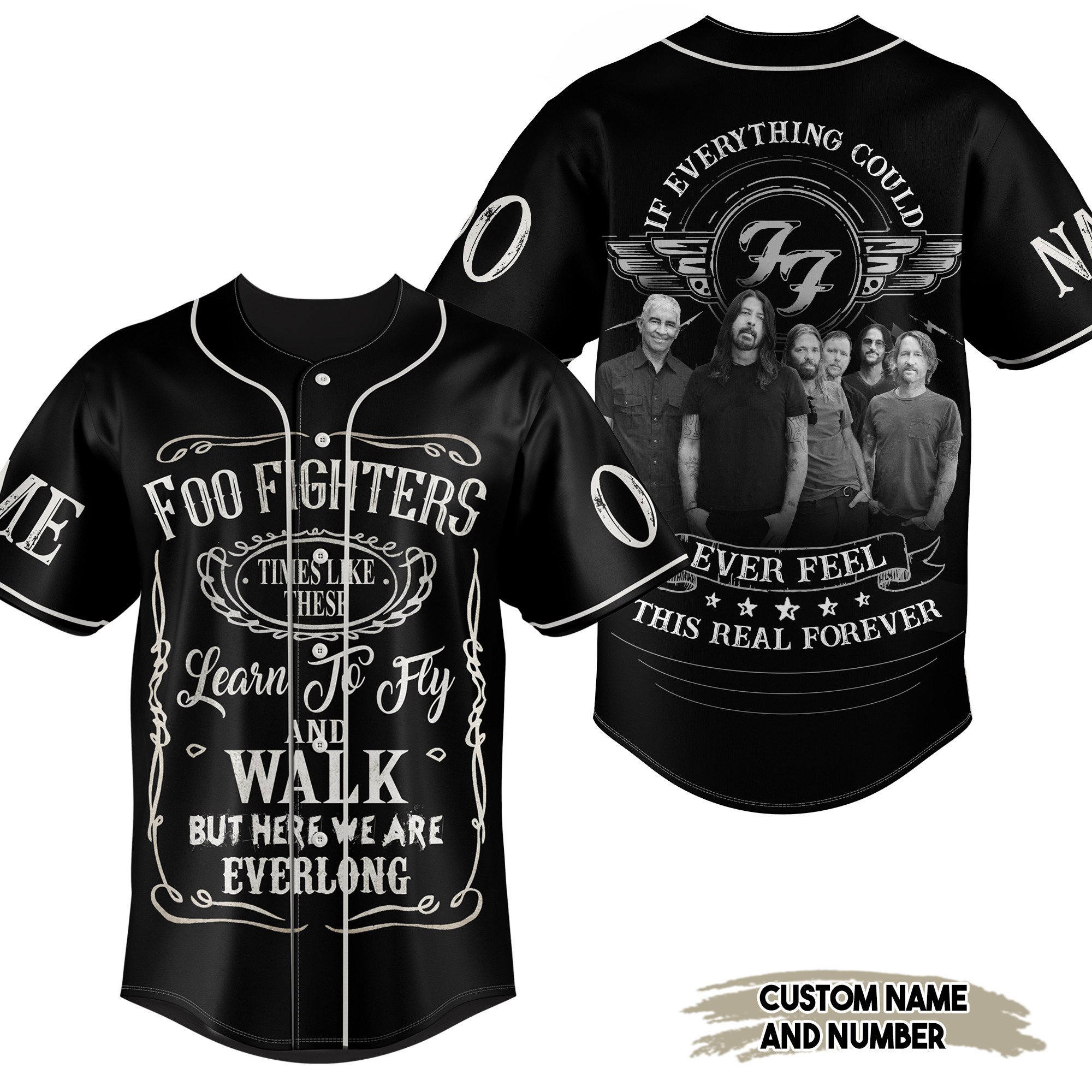 Foo Fighters Baseball Jersey For Fans
