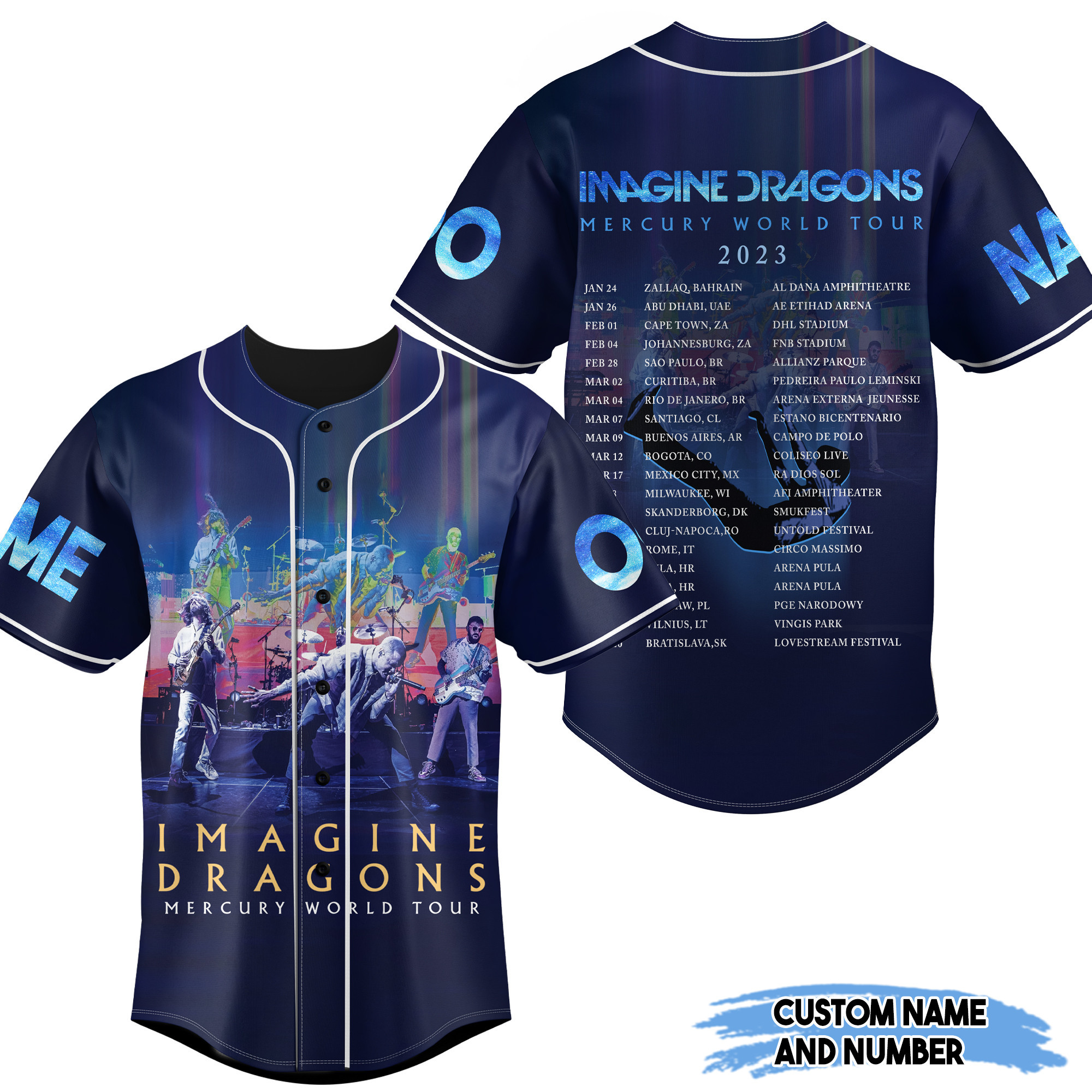 Imagine Dragons Baseball Jersey For Fans