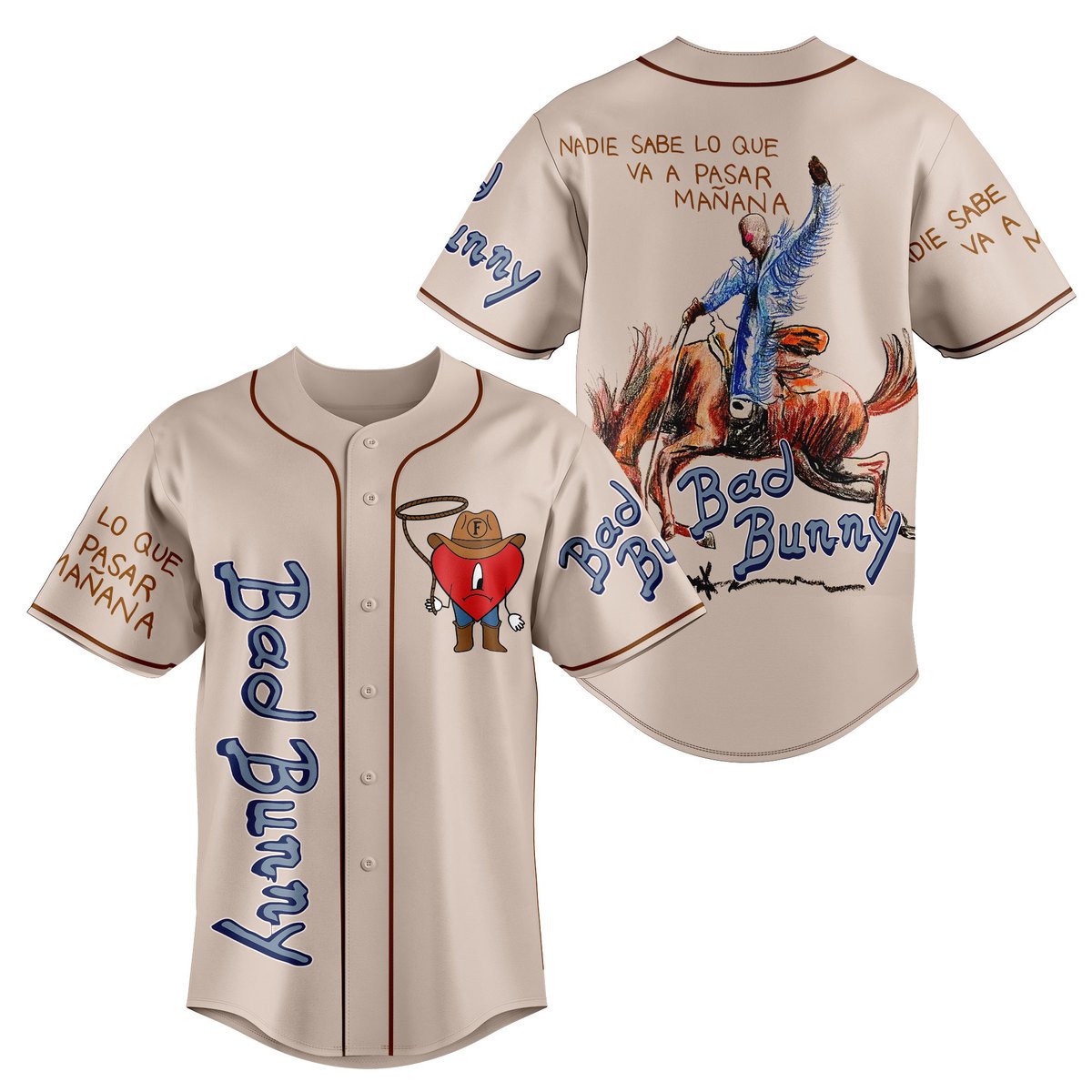 Bad Bunny Baseball Jersey For Fans