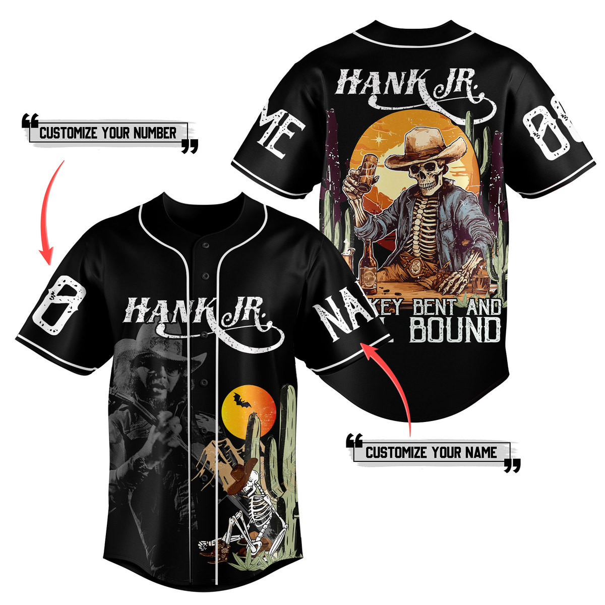 Hank Jr Baseball Jersey For Fans