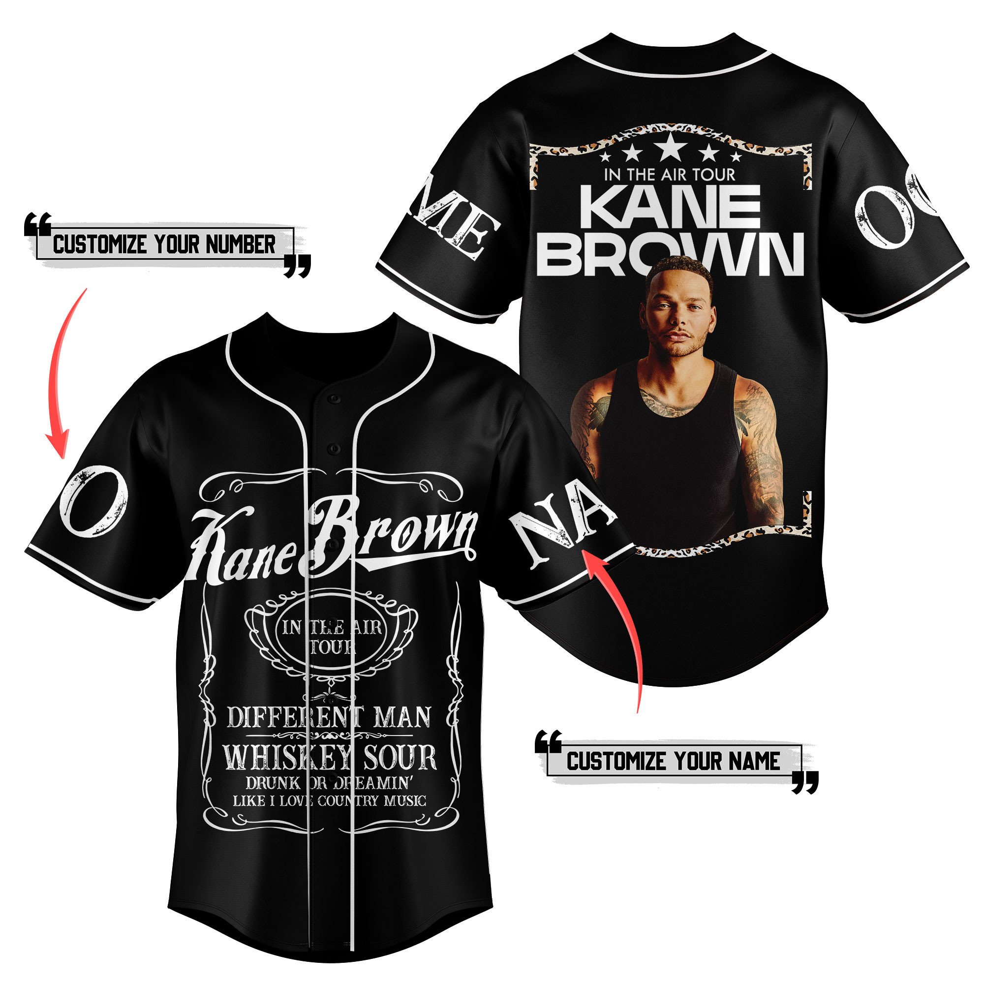 Kane Brown Baseball Jersey For Fans