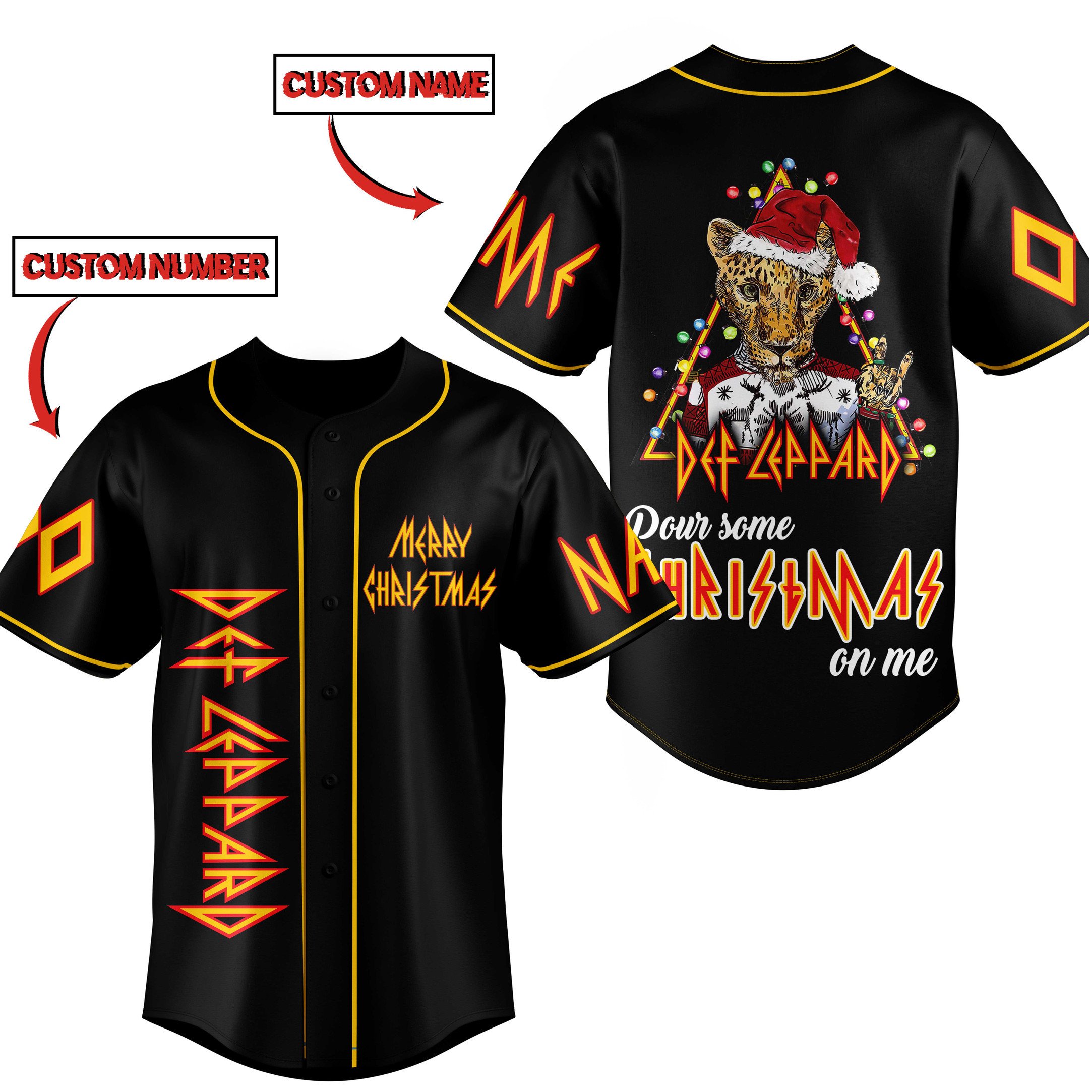 Def Leppard Baseball Jersey For Fans