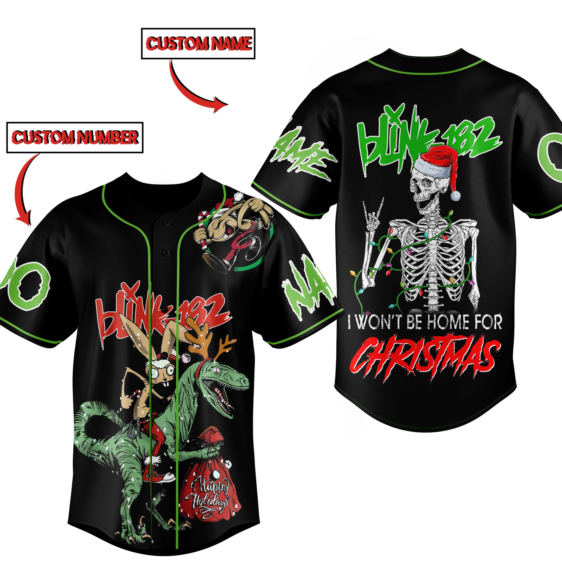 Blink 182Baseball Jersey For Fans