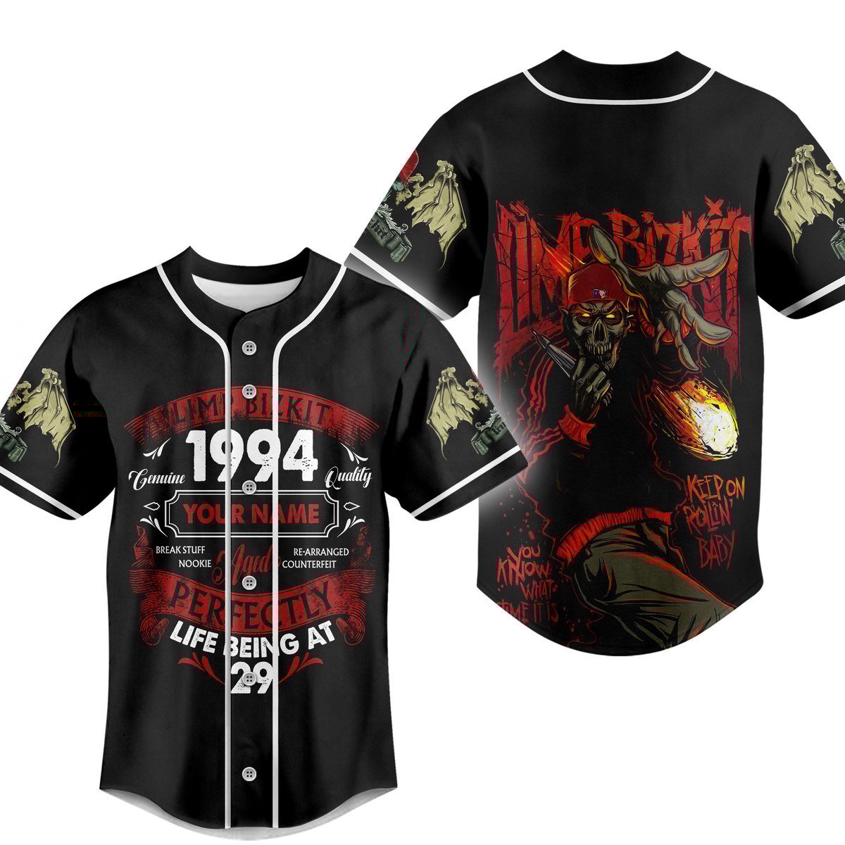 Limp Bizkit Baseball Jersey For Fans