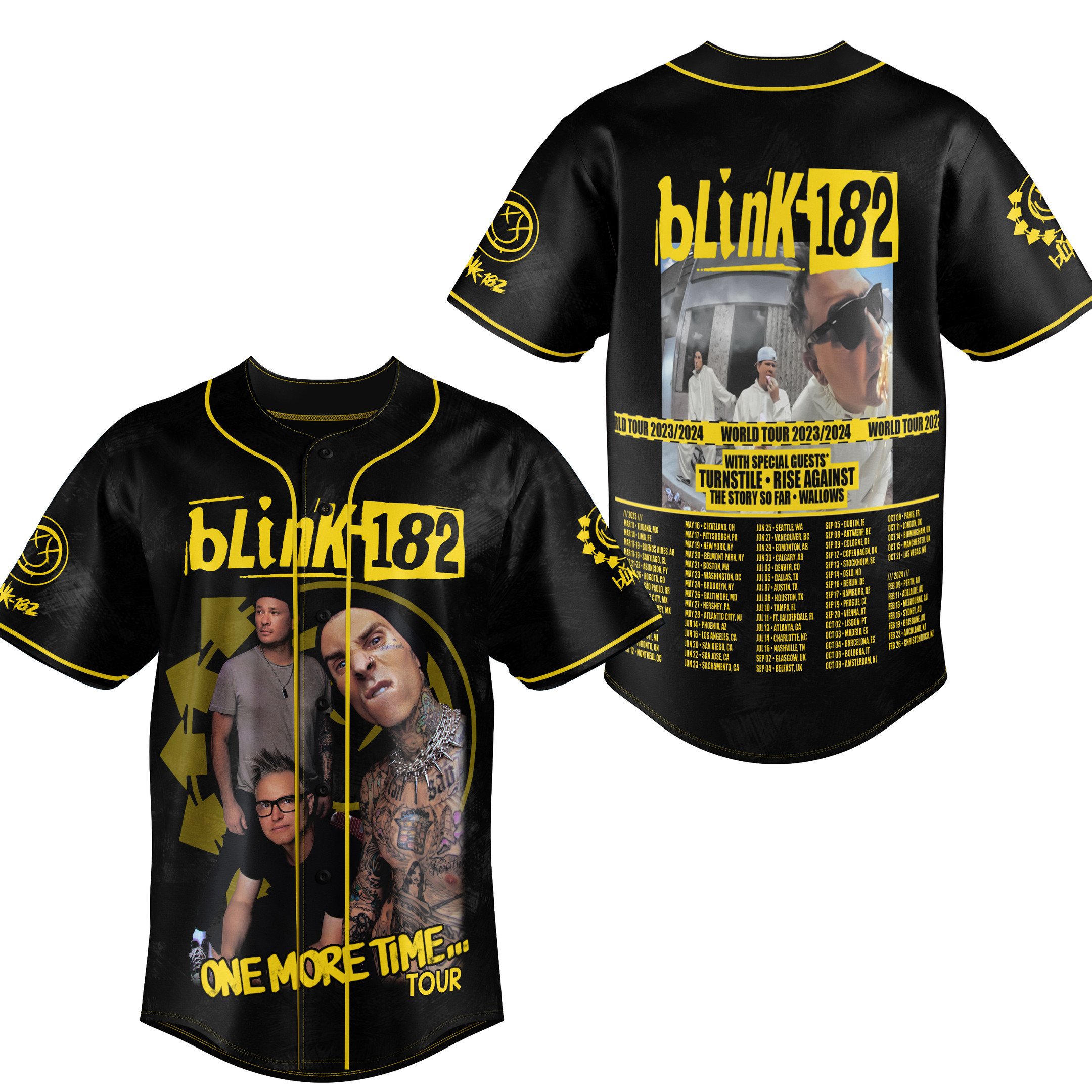 Blink 182Baseball Jersey For Fans