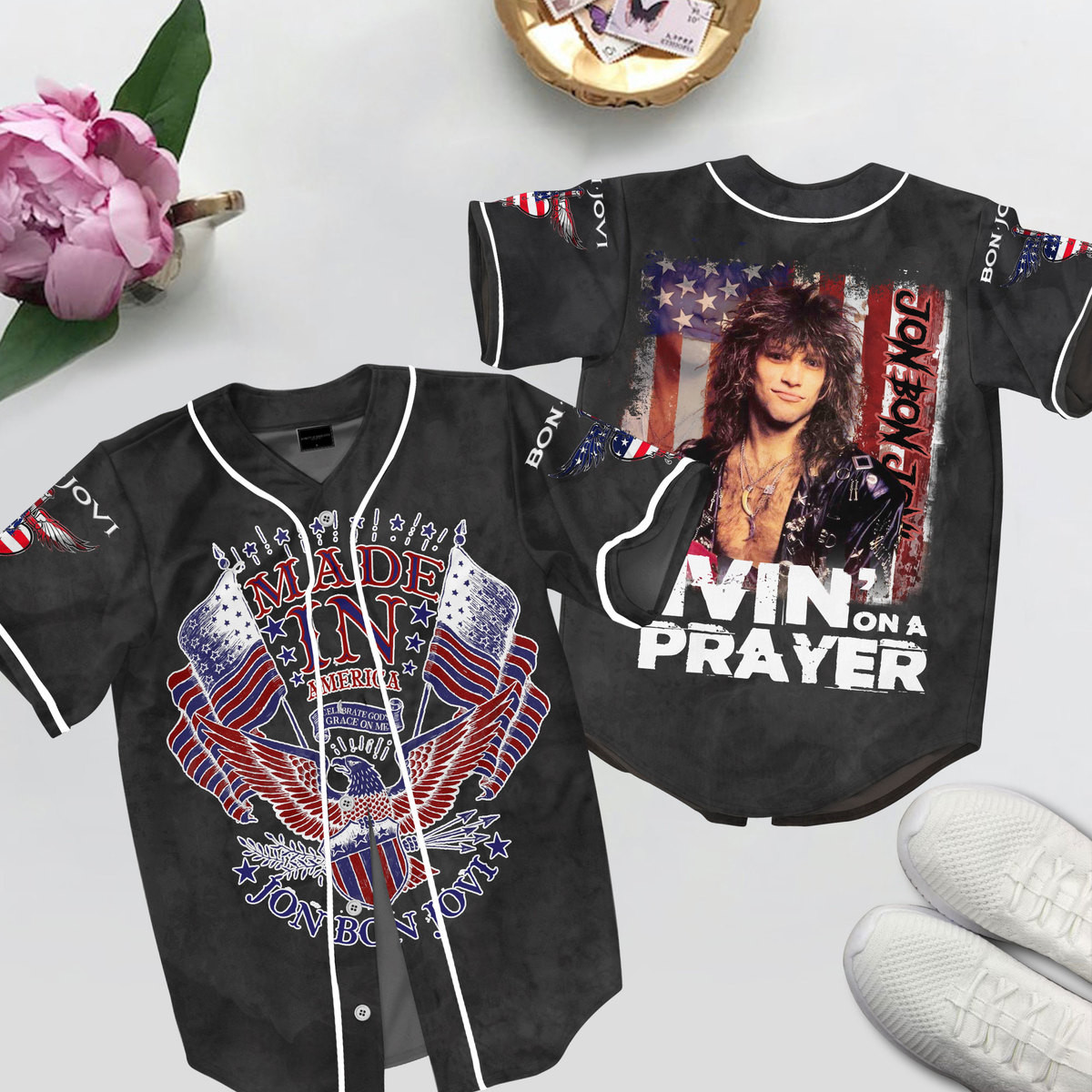 Jon Bon Jovi Baseball Jersey For Fans