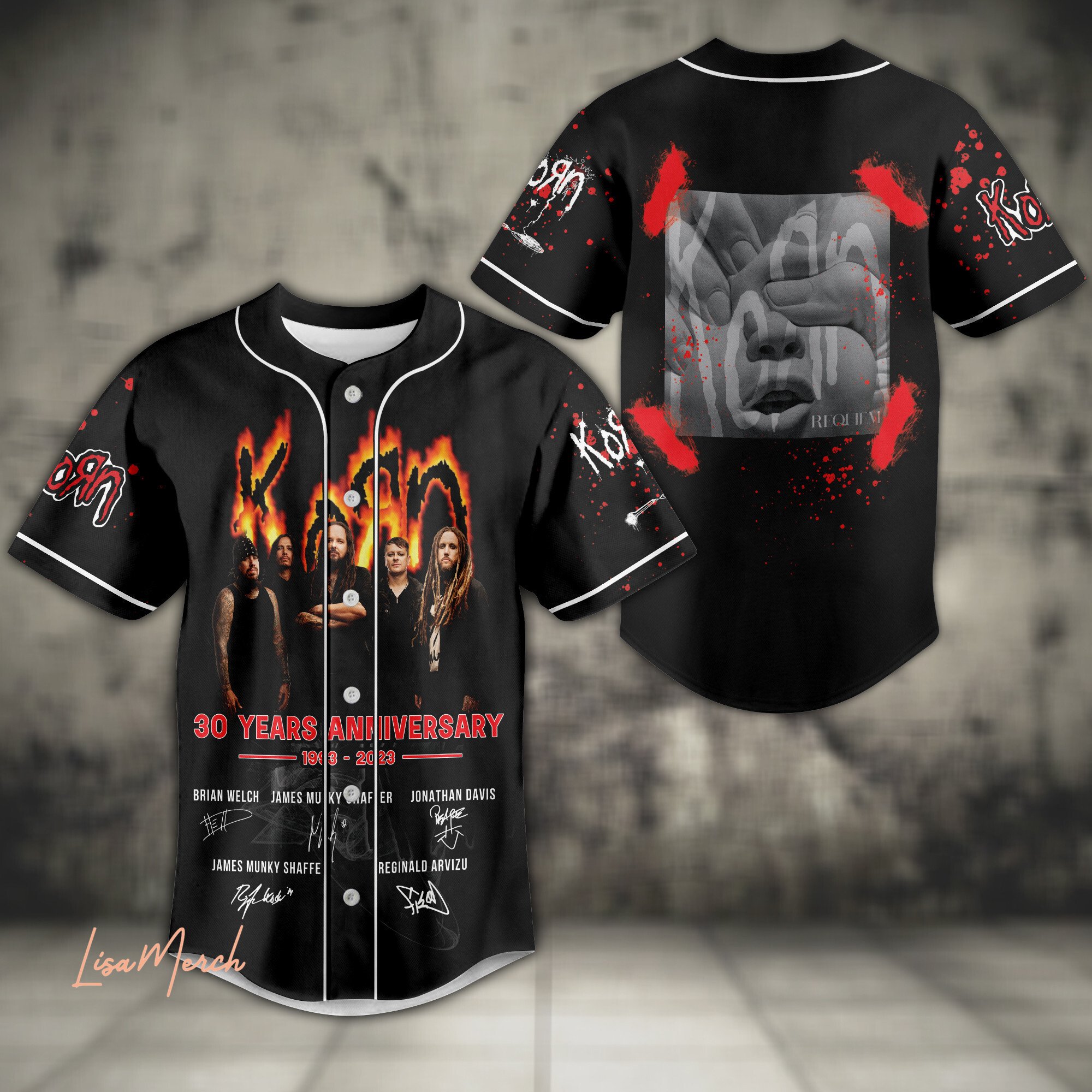 Korn Baseball Jersey For Fans