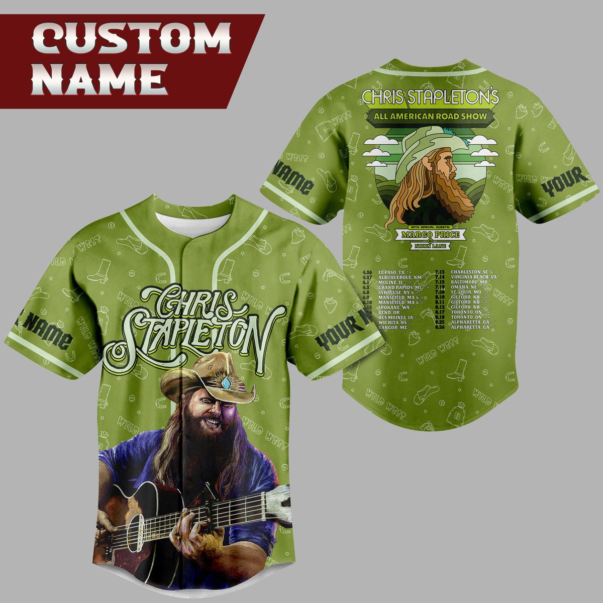 Chris Stapleton Baseball Jersey For Fans