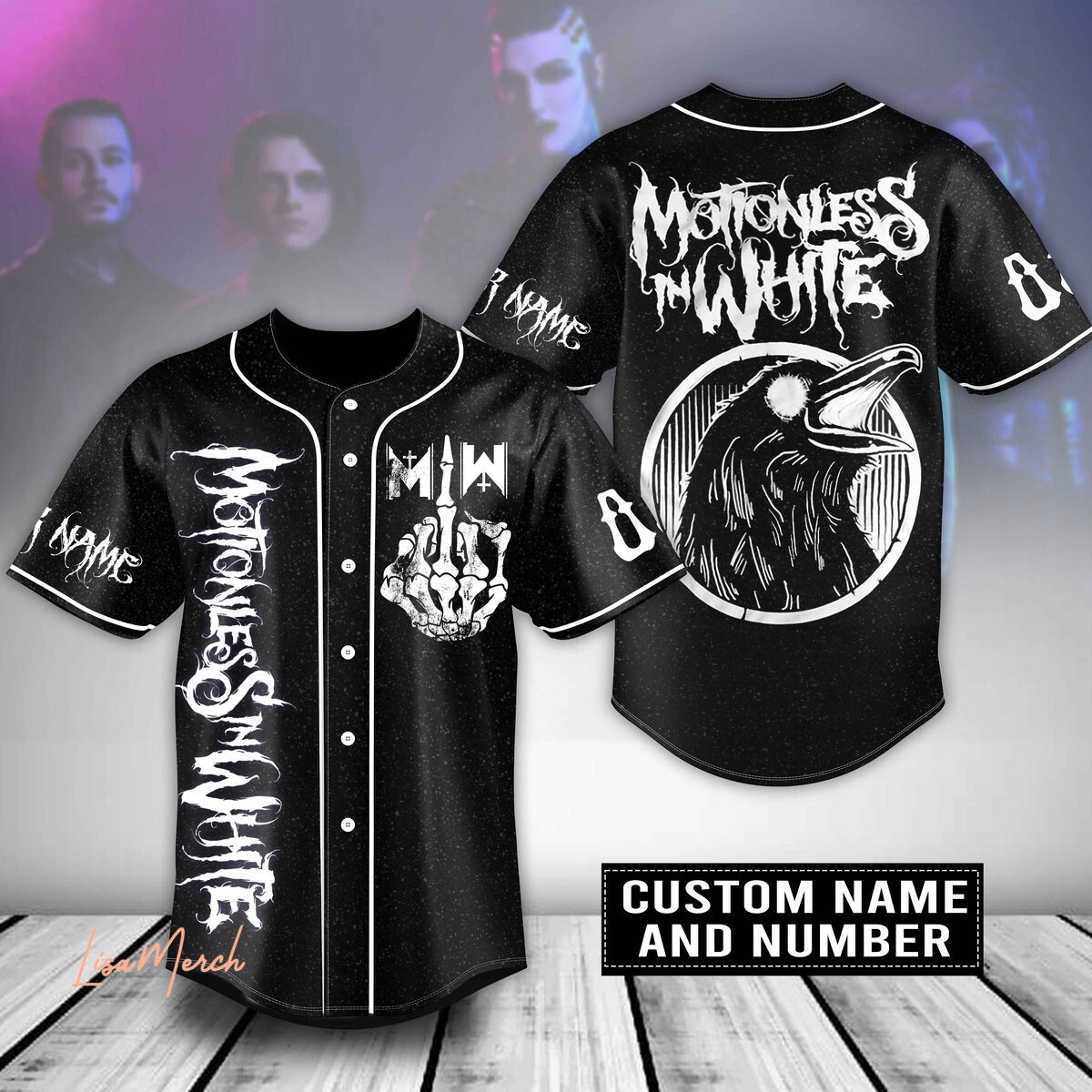 Motionless In White Baseball Jersey For Fans